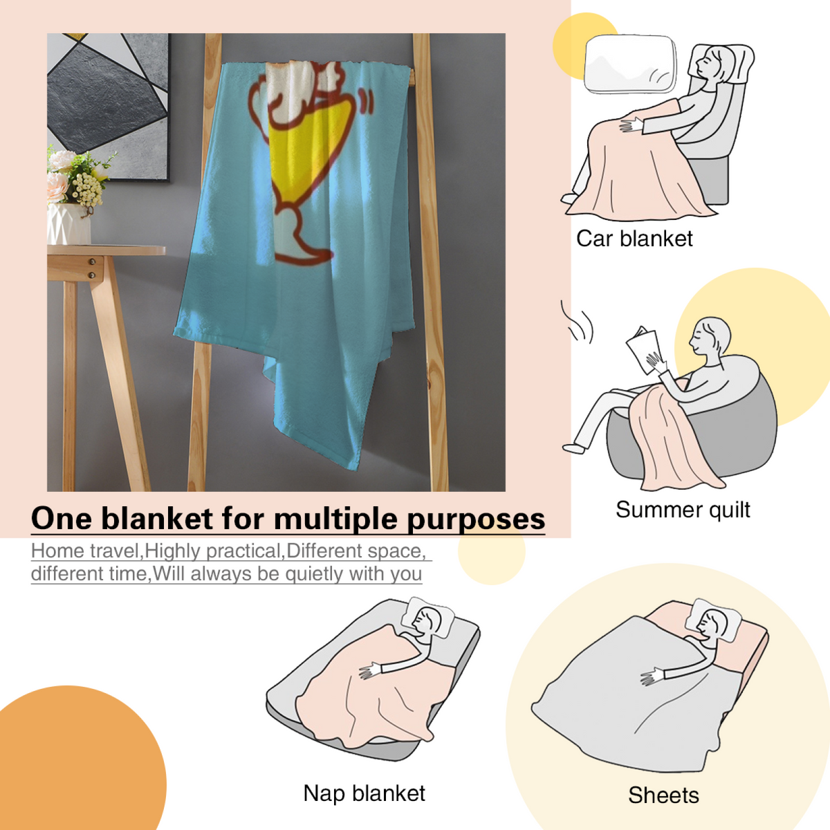 Alpine Grove Inspired Cozy Flannel Bed Blanket ¨C Earthy Neutral Palette