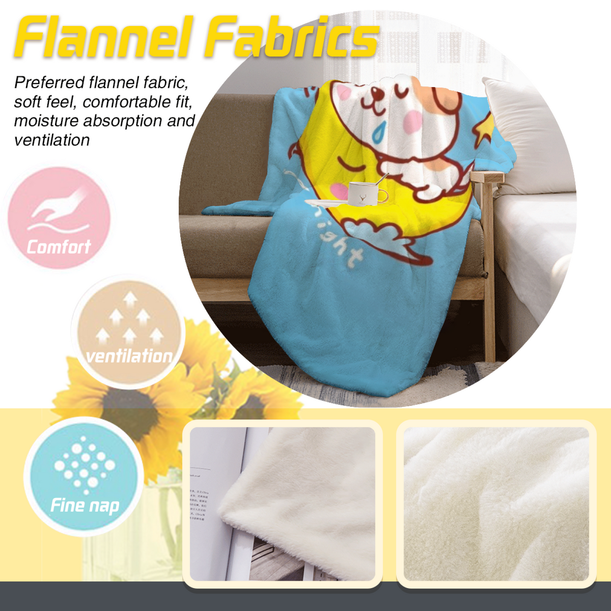 Alpine Grove Inspired Cozy Flannel Bed Blanket ¨C Earthy Neutral Palette