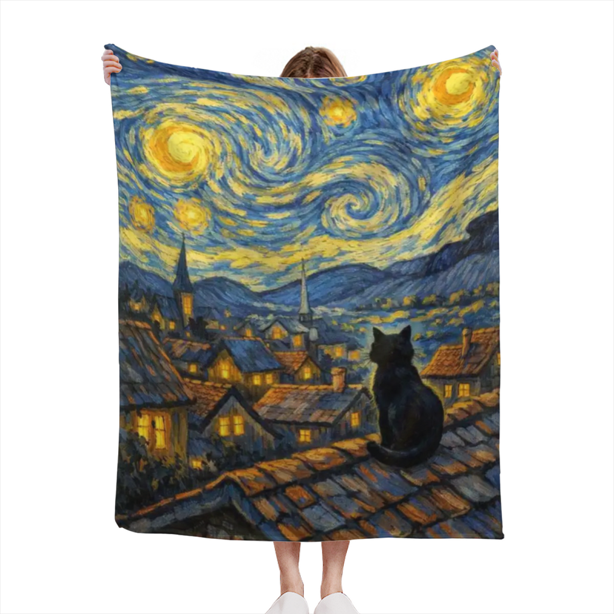 Oceanic Lantern Pastel Multicolor Modern Art Decorative Flannel Blanket