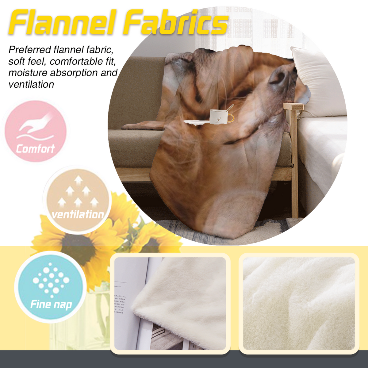 Oceanic Rhapsody Home Accent Lightweight Flannel Throw ¨C Warm Coral