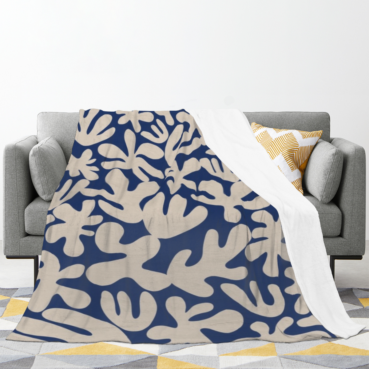 Cinnamon Jubilee Soft Flannel Blanket in Dusty Lilac