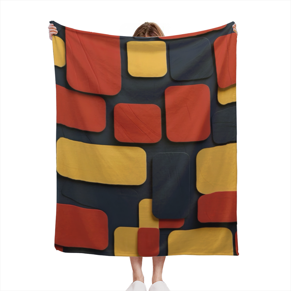 Flannel Throw Blanket with Wildwood Sprout Cozy Cottage Artwork