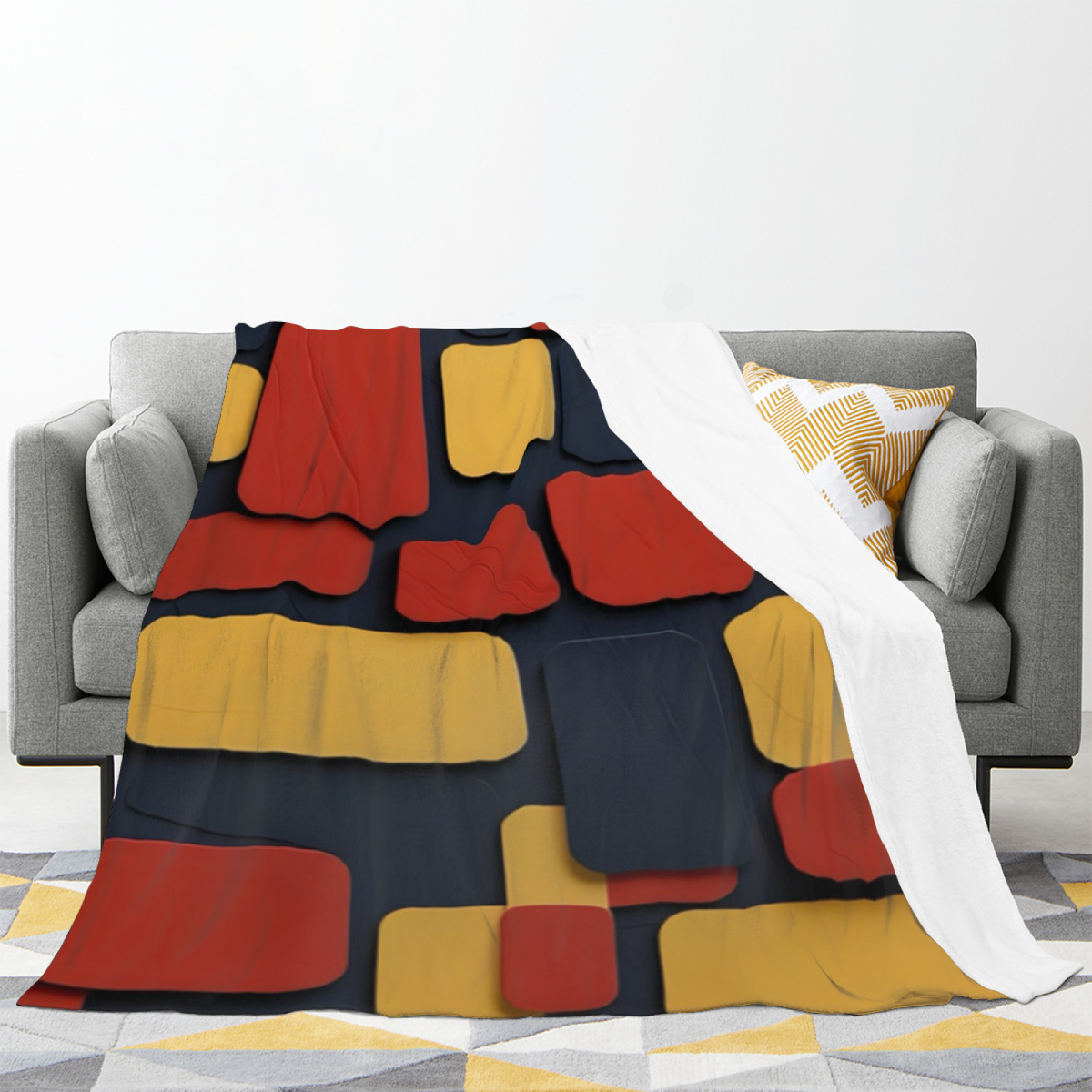 Flannel Throw Blanket with Wildwood Sprout Cozy Cottage Artwork