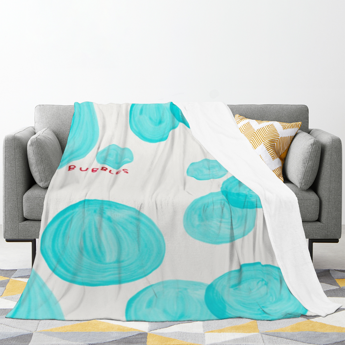 Flannel Throw Blanket with Prairie Carnival Cozy Cottage Artwork