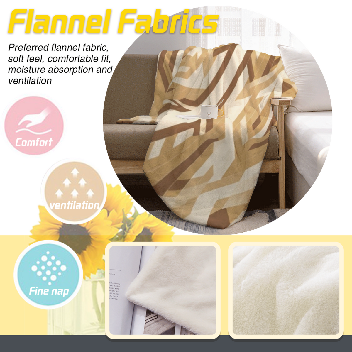Serene Jubilee Lightweight Flannel Throw in Dusty Lilac