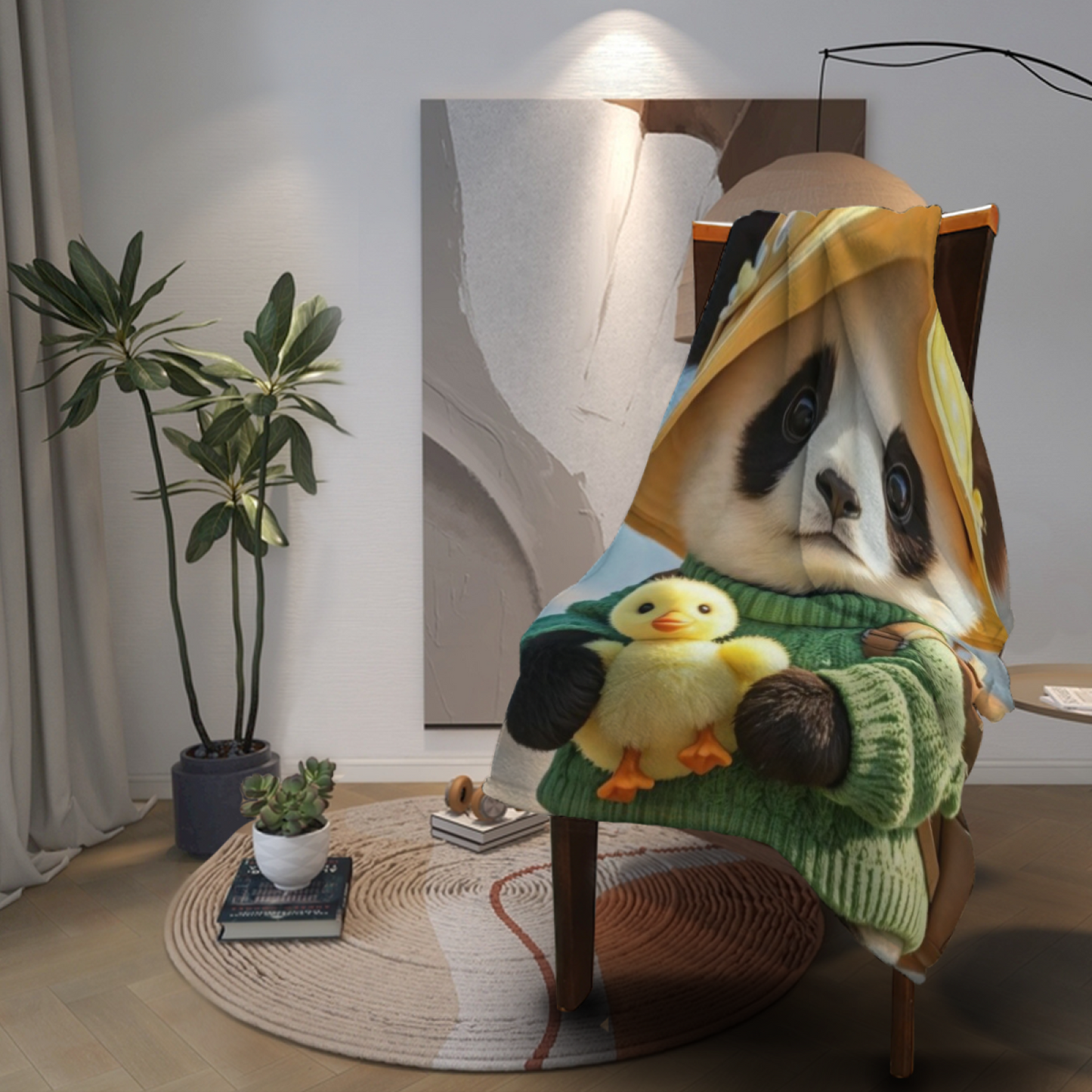 Colorful Modern Art Throw Blanket ¨C Contemporary Printed Home Decor Blanket