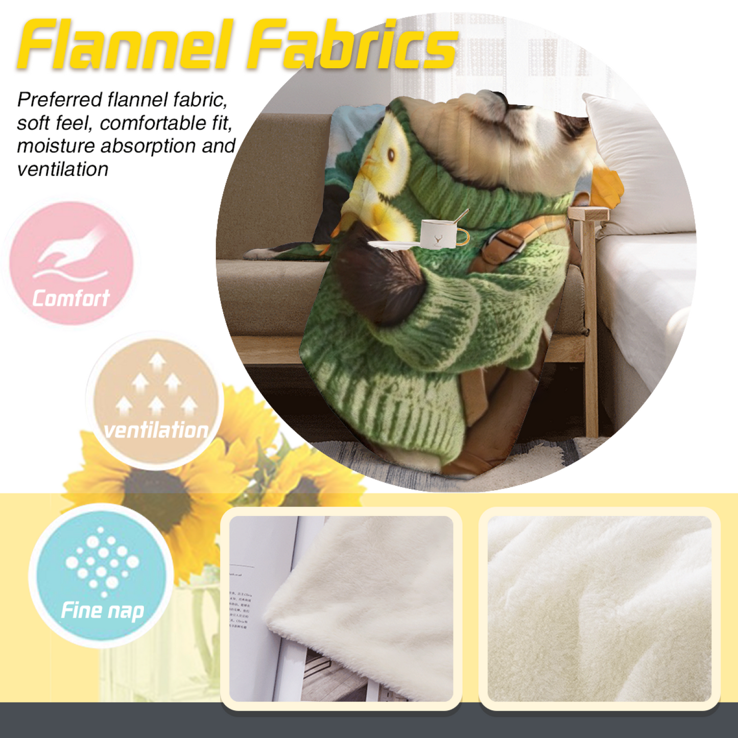 Colorful Modern Art Throw Blanket ¨C Contemporary Printed Home Decor Blanket