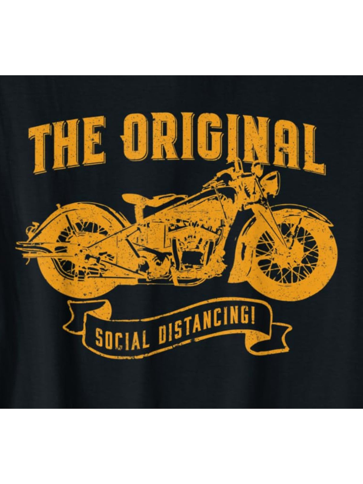 Men's Vintage Motorcycle Graphic T-Shirt - 100% Cotton, Soft & Comfortable Crew Neck Tee with "THE ORIGINAL" Print, Ideal for Summer Outdoor Activities - Black, Machine Washable