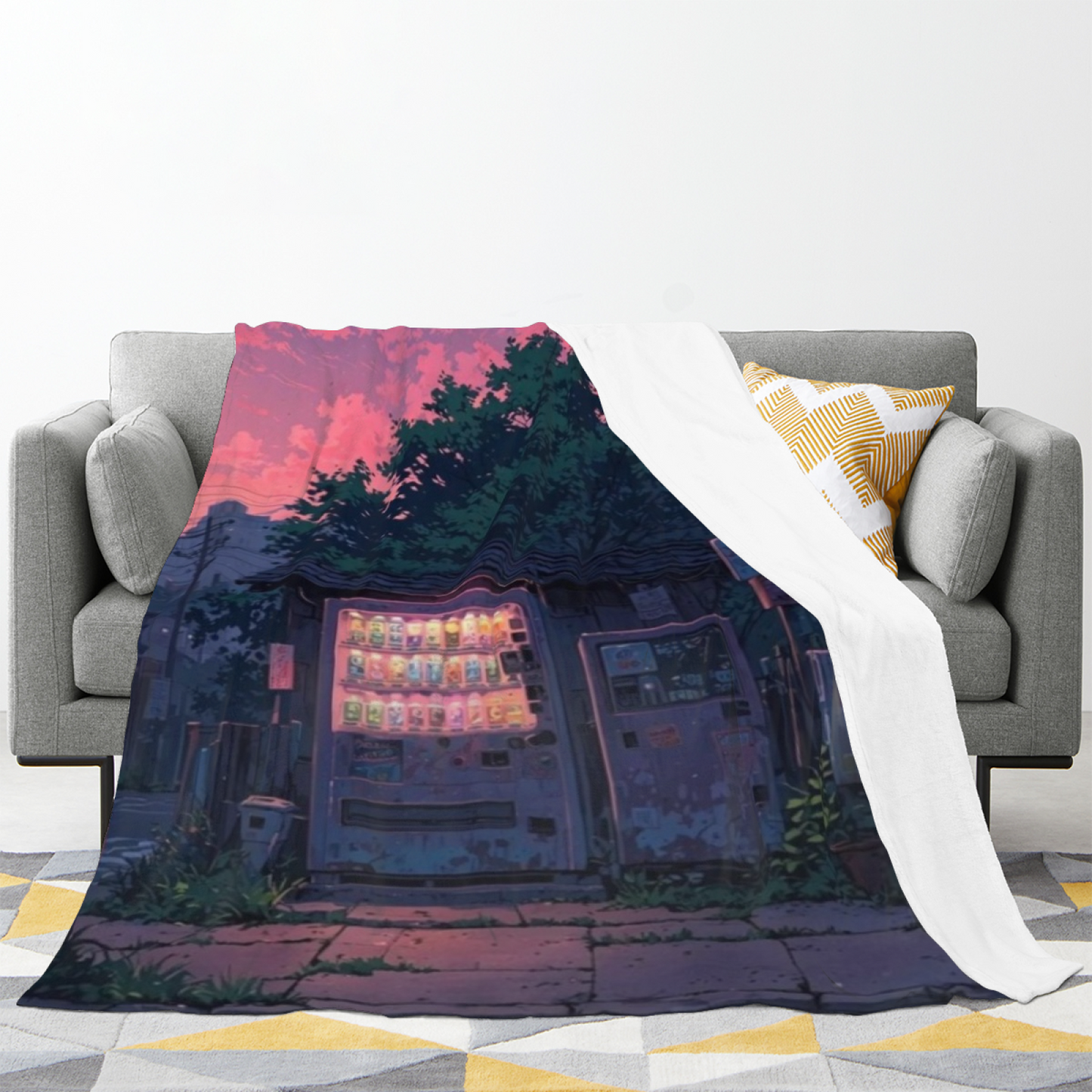 Modern Artistic Throw Blanket ¨C Abstract Decorative Printed Home Blanket