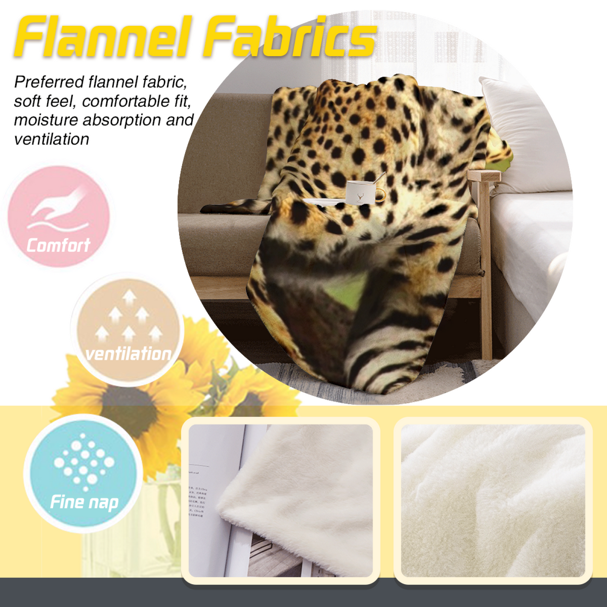 Cobalt Vista Contemporary Pattern Flannel Throw Blanket