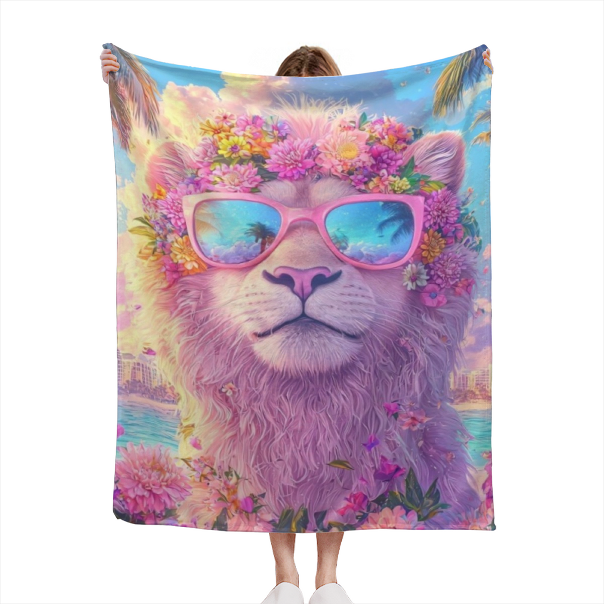 Velvet Garden Soft Neutral Art Decorative Flannel Blanket