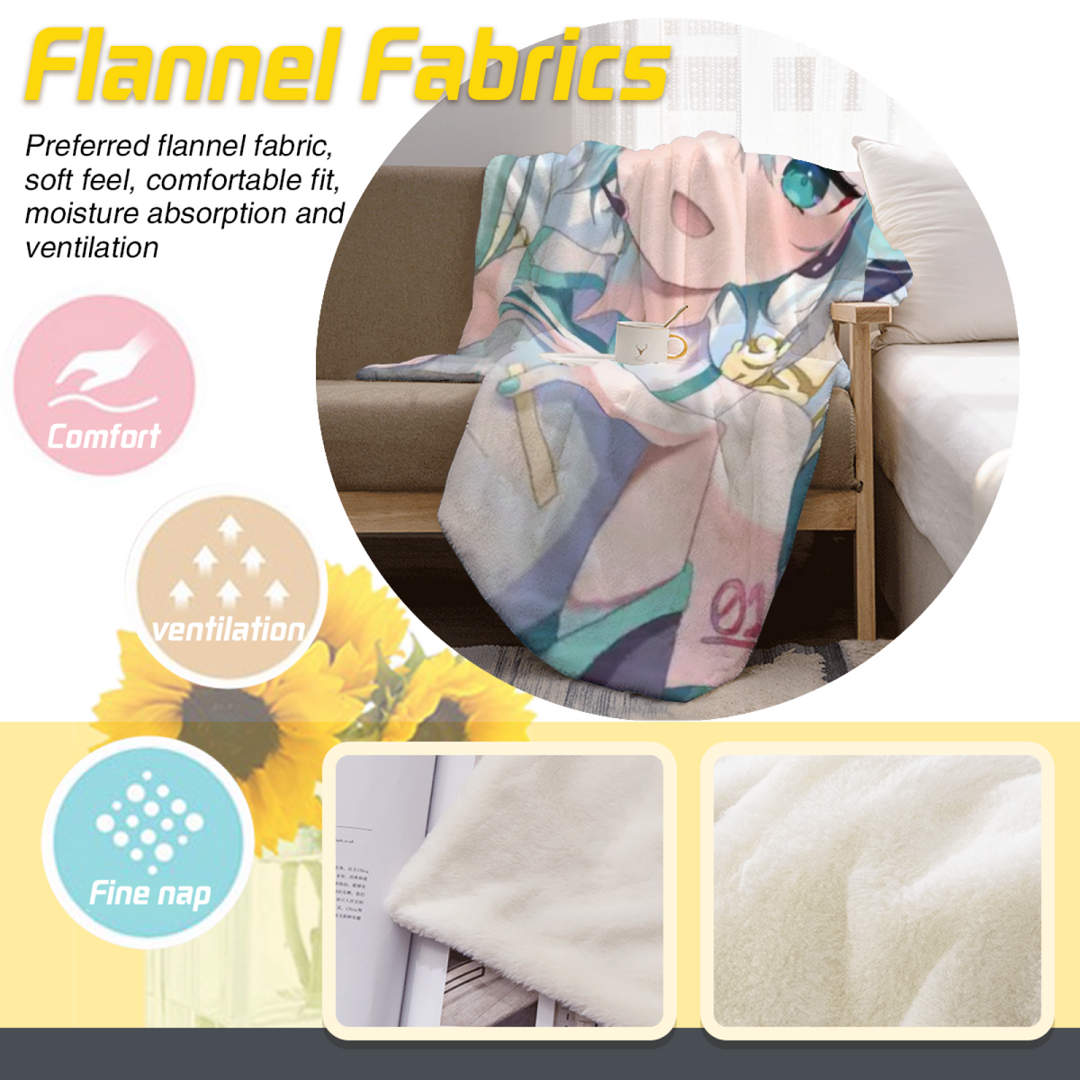 Earthy Neutral Evergreen Sanctuary Soft Flannel Blanket ¨C Contemporary Pattern