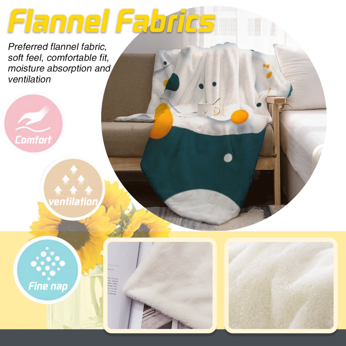 Velvet Reverie Soft Neutral Art Lightweight Flannel Throw