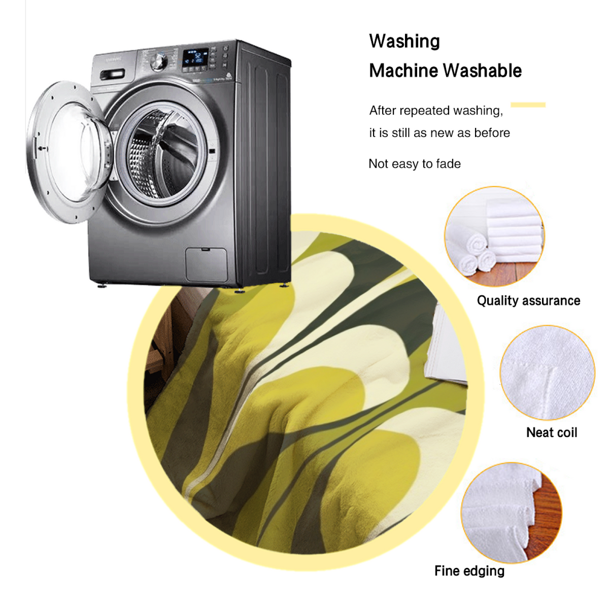 Soft Minimalist All-Season Flannel Blanket ¨C Opaline Mirage Collection