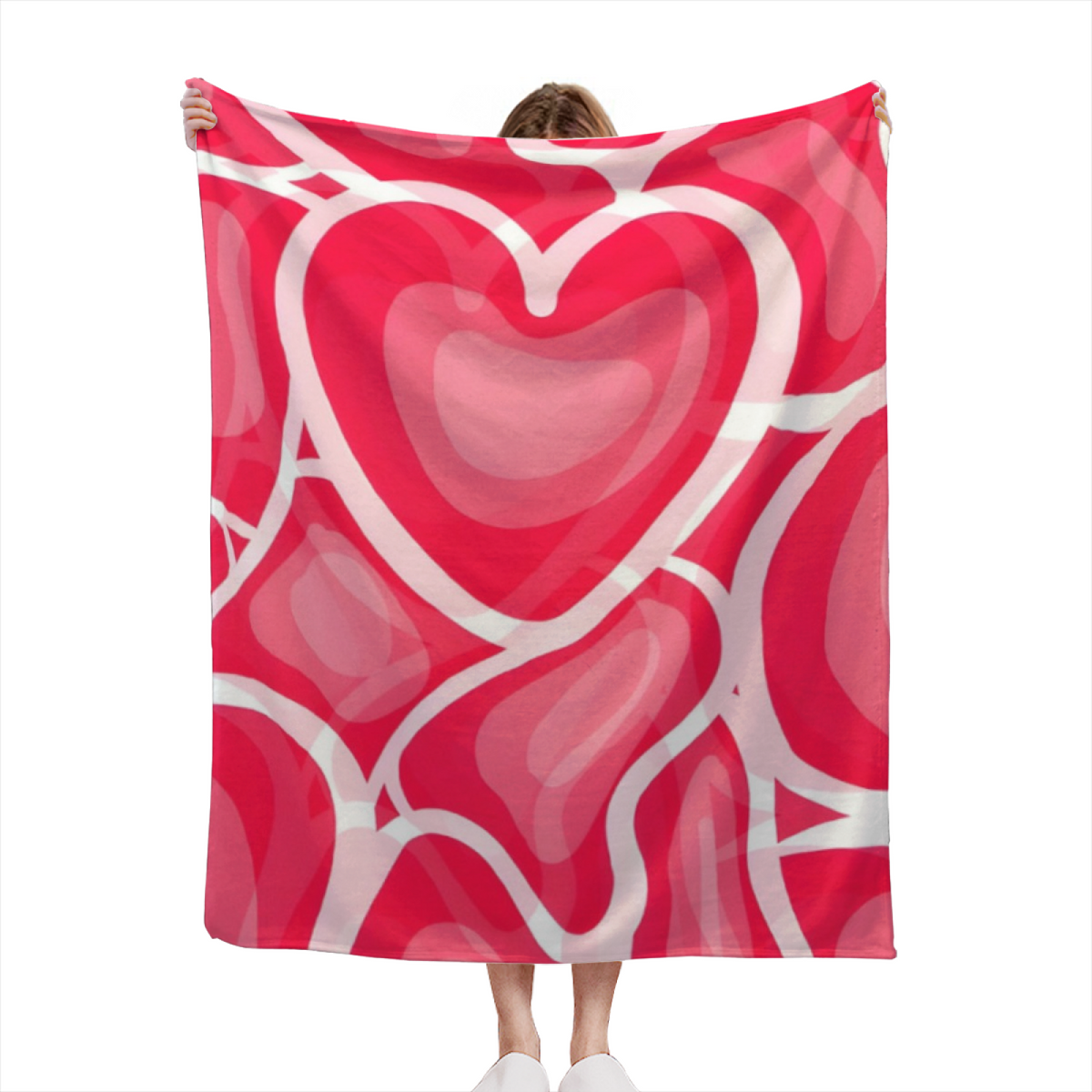 Eclectic Design Burnished Galaxy Blush Pink Cozy Flannel Bed Blanket