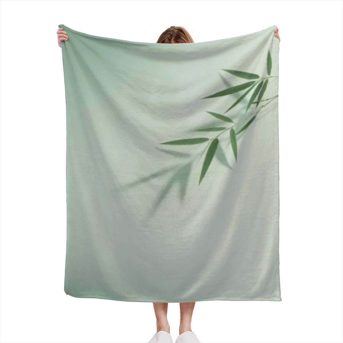 Watercolor & Rhapsody Playful Graphic Plush Flannel Throw
