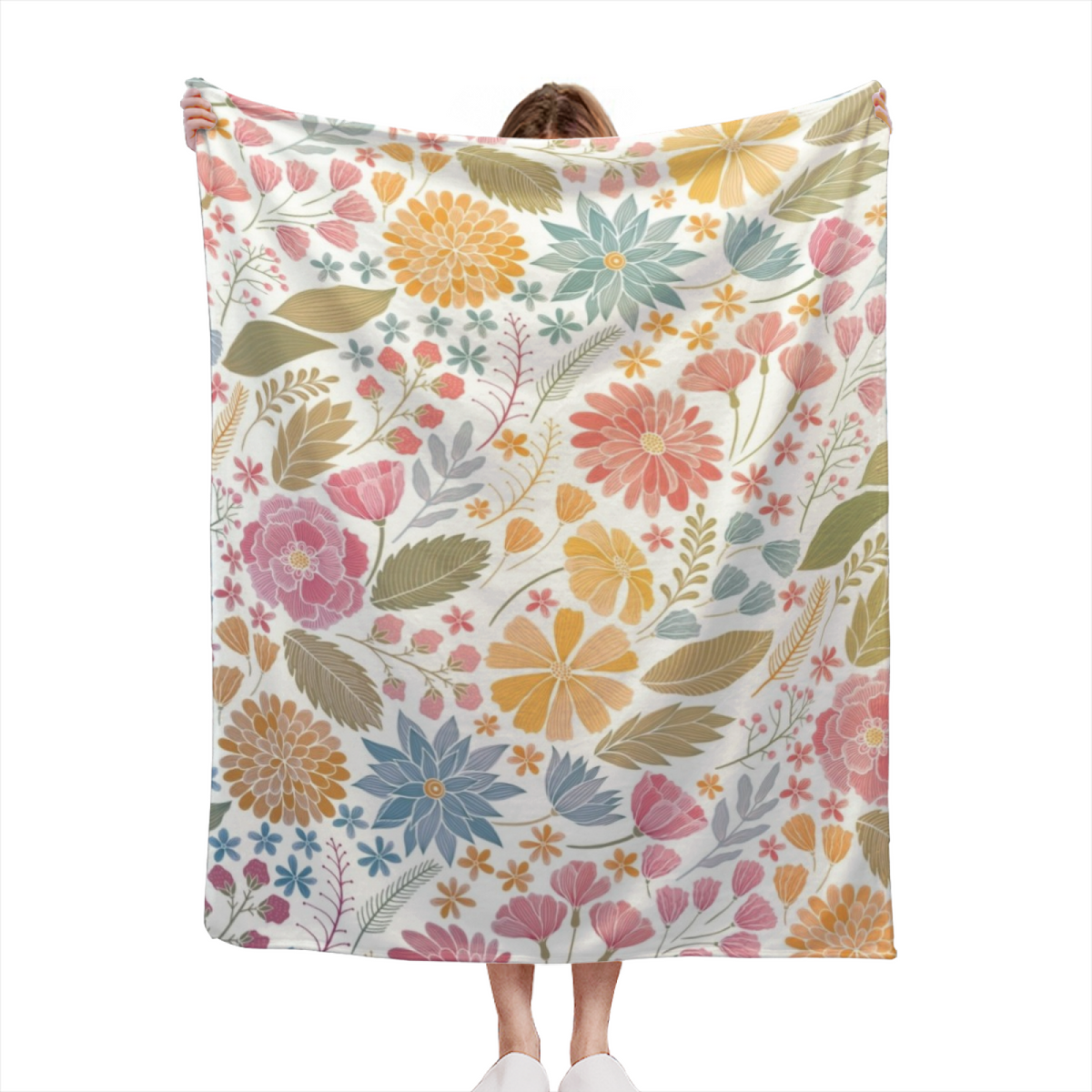 Pastel Multicolor Whimsical Decor Plush Flannel Throw ¨C Enchanted Solstice Edition