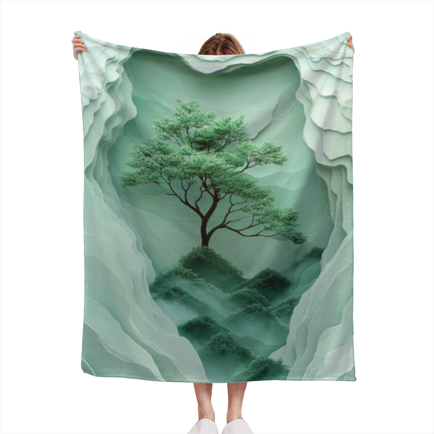 Colorful Artistic Graphic Throw Blanket ¨C Modern Decorative Cozy Home Blanket