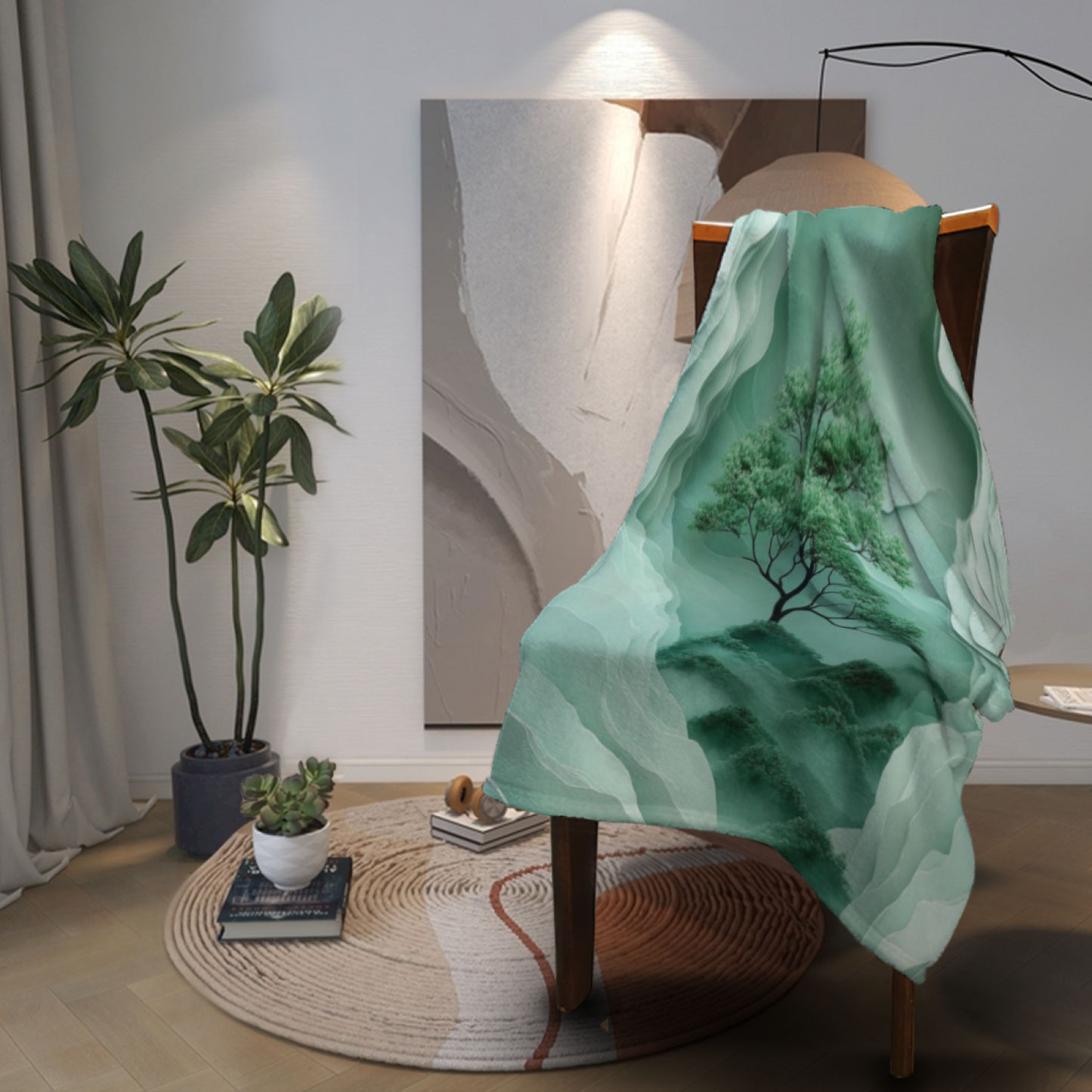 Colorful Artistic Graphic Throw Blanket ¨C Modern Decorative Cozy Home Blanket