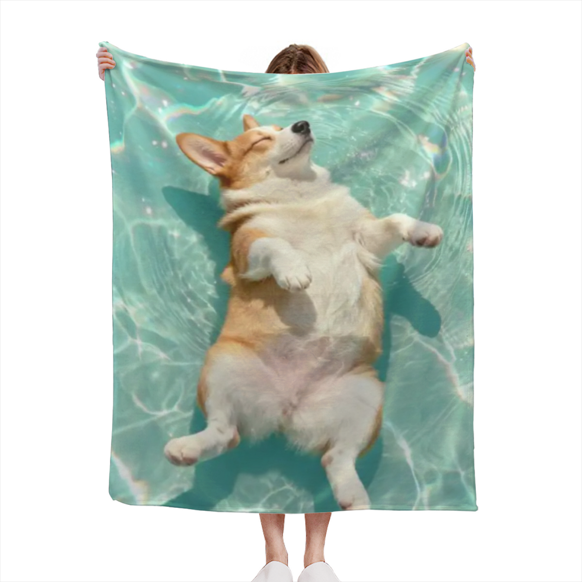Flannel Throw Blanket with Luminous Fable Cozy Cottage Artwork
