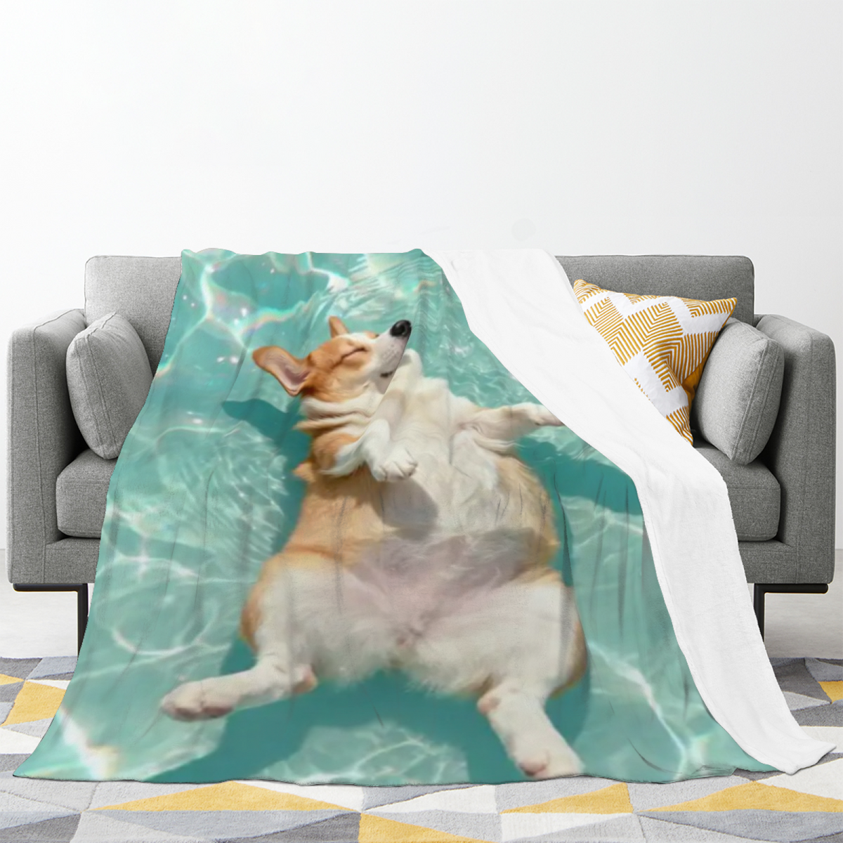 Flannel Throw Blanket with Luminous Fable Cozy Cottage Artwork