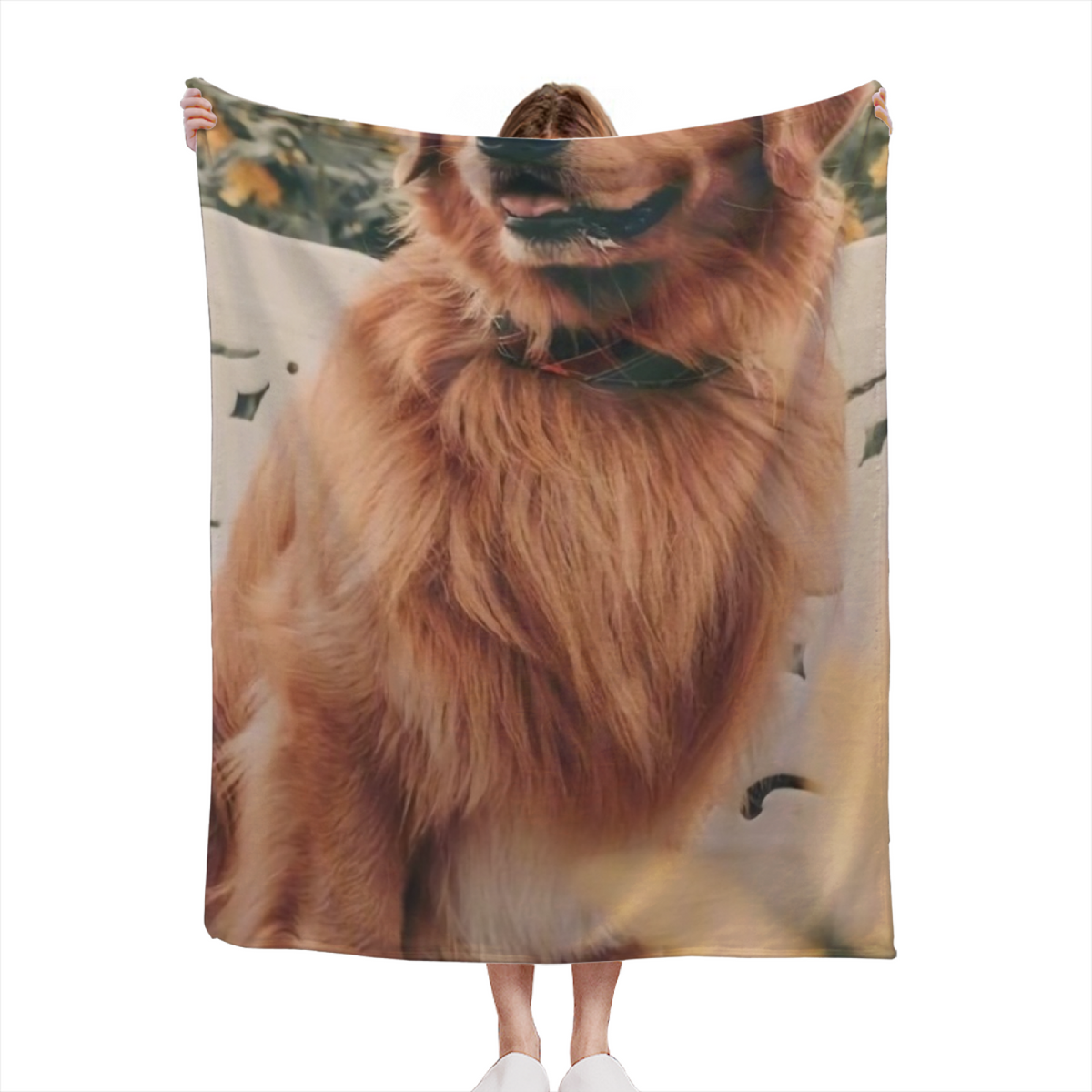Dawn Sketch Earthy Multicolor Cozy Cozy Flannel Bed Blanket