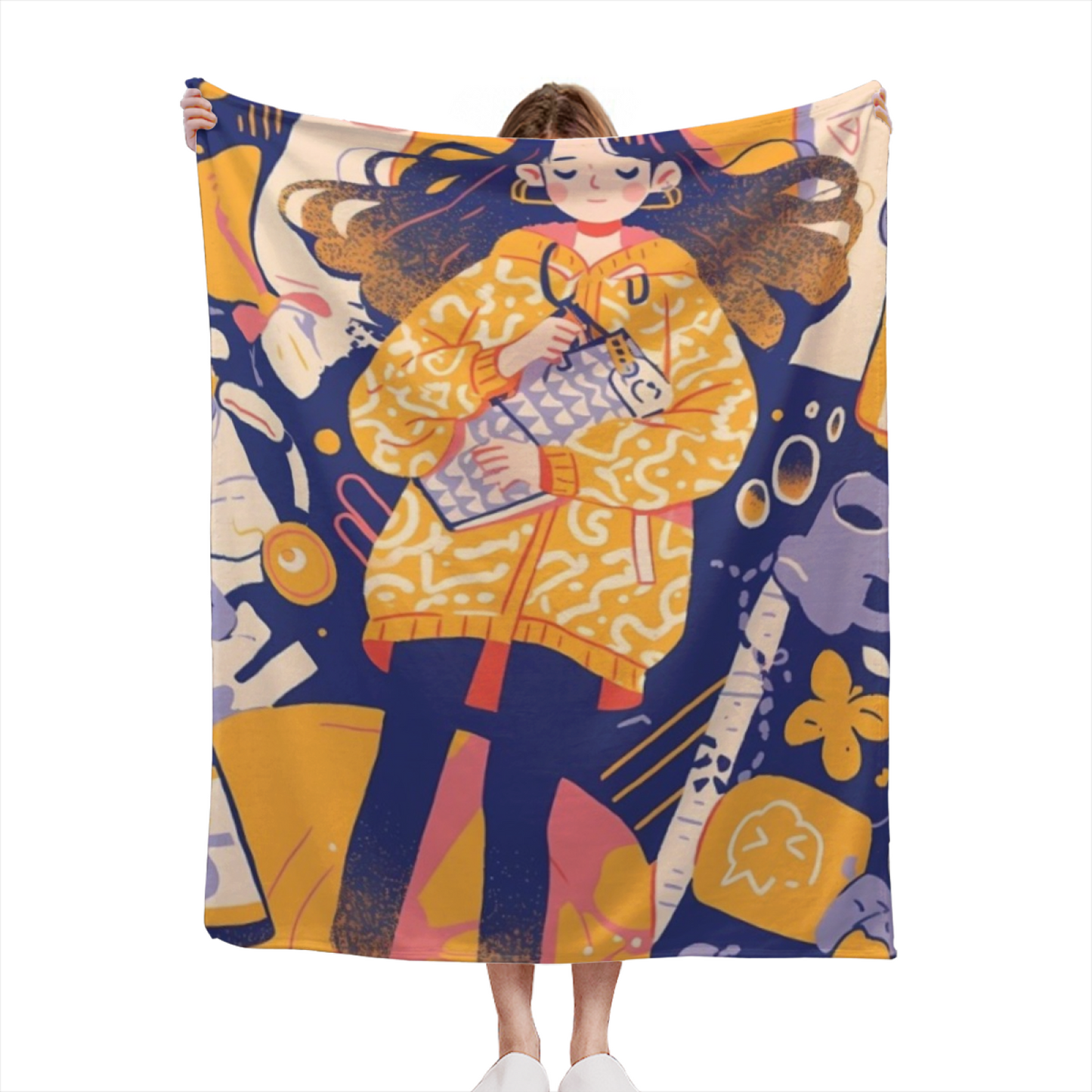 Colorful Modern Pattern Throw Blanket ¨C Decorative Cozy Home Blanket