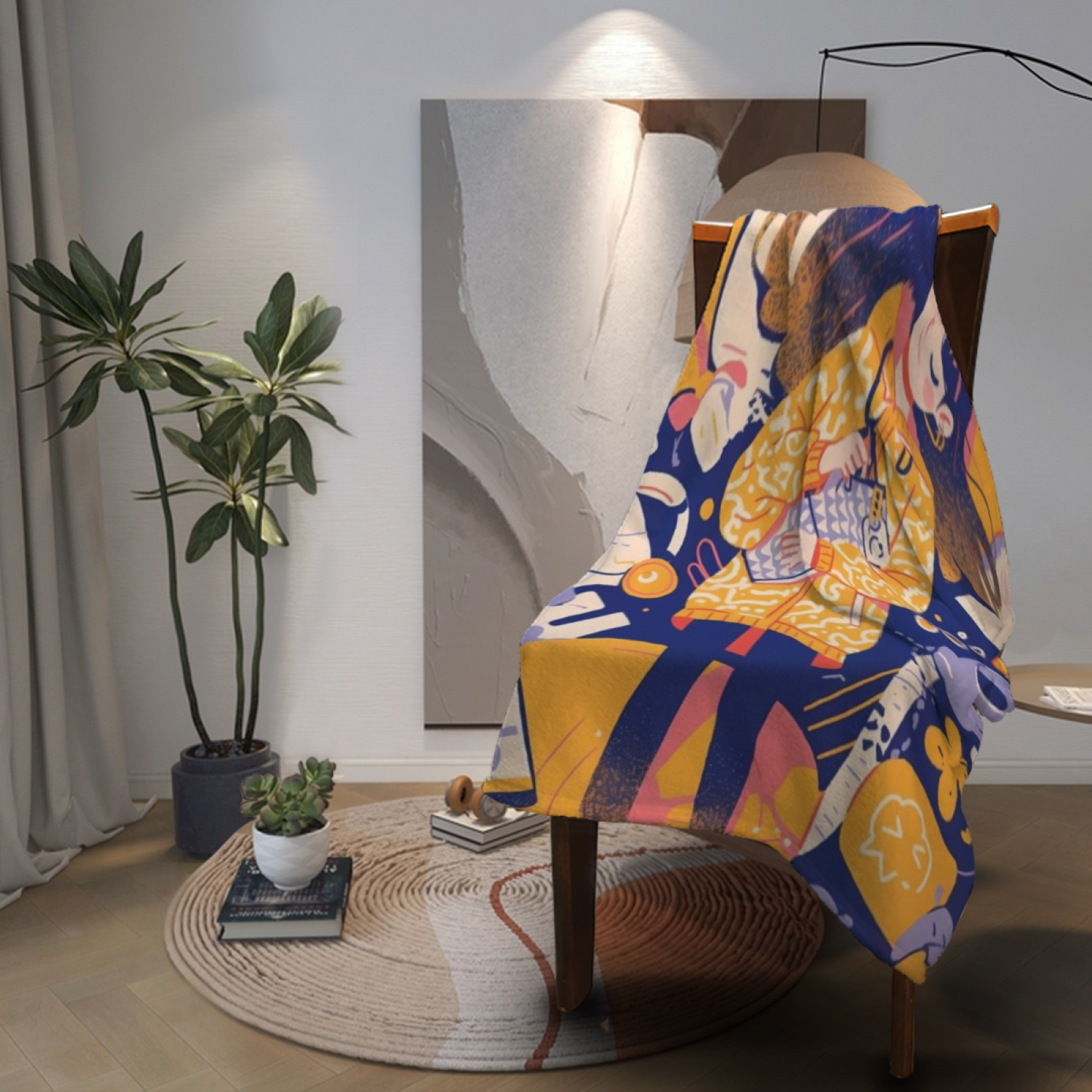 Colorful Modern Pattern Throw Blanket ¨C Decorative Cozy Home Blanket
