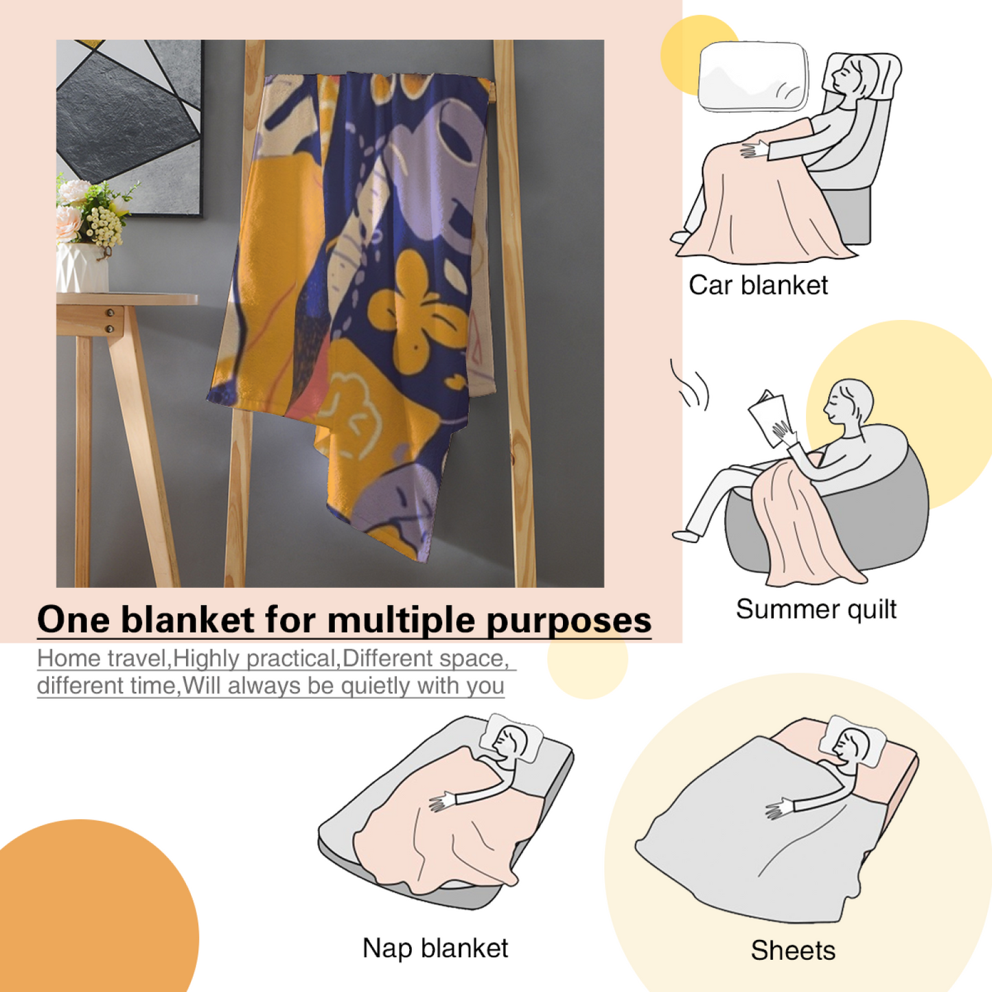 Colorful Modern Pattern Throw Blanket ¨C Decorative Cozy Home Blanket
