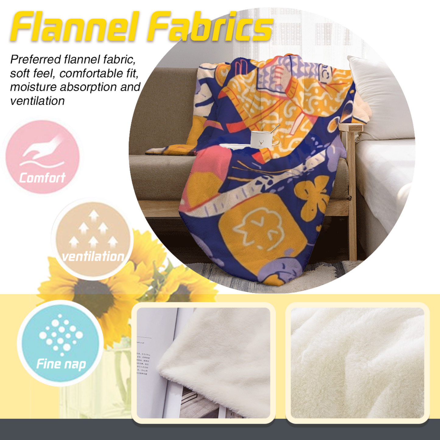 Colorful Modern Pattern Throw Blanket ¨C Decorative Cozy Home Blanket