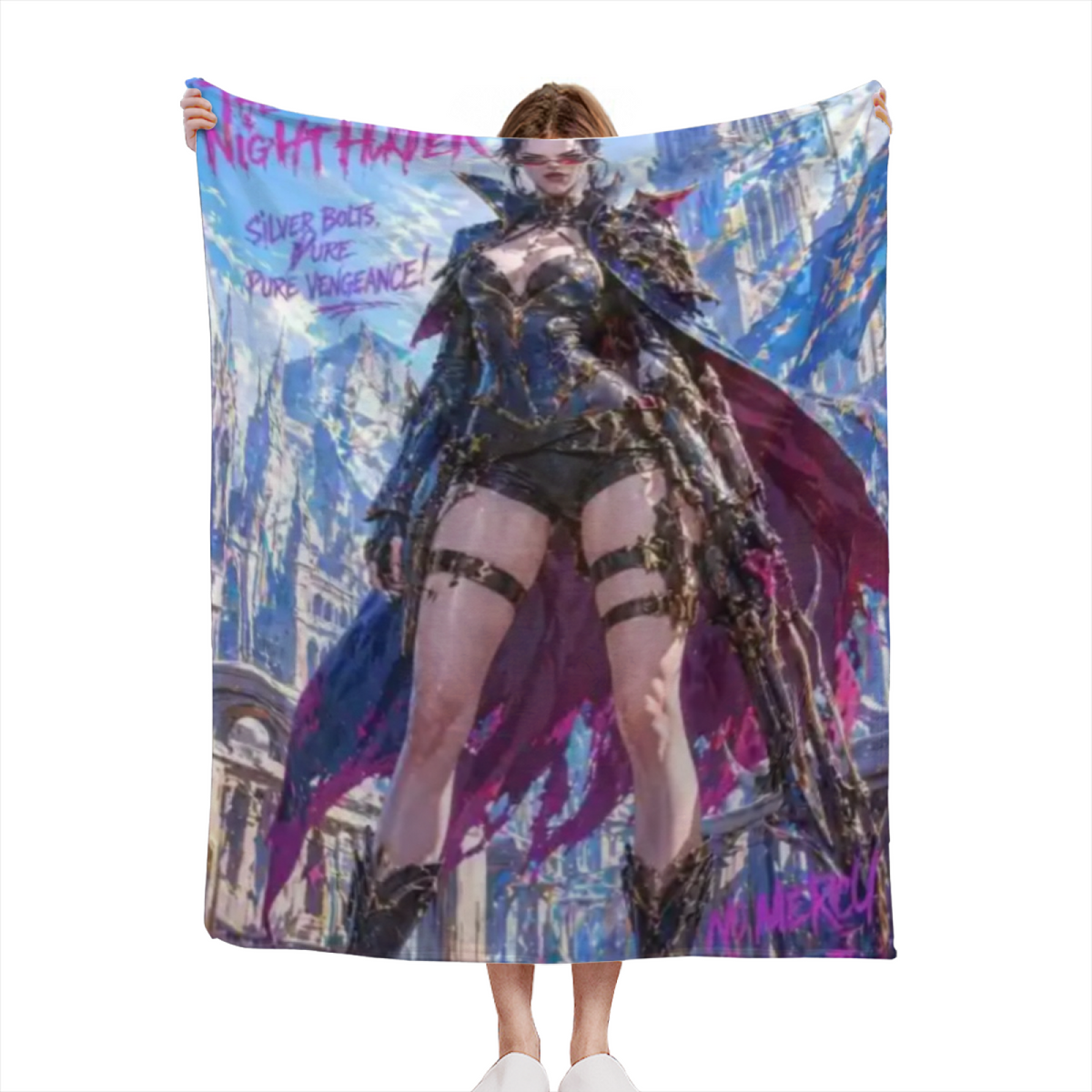 Cosmic Arbor Muted Sage Art Decorative Flannel Blanket