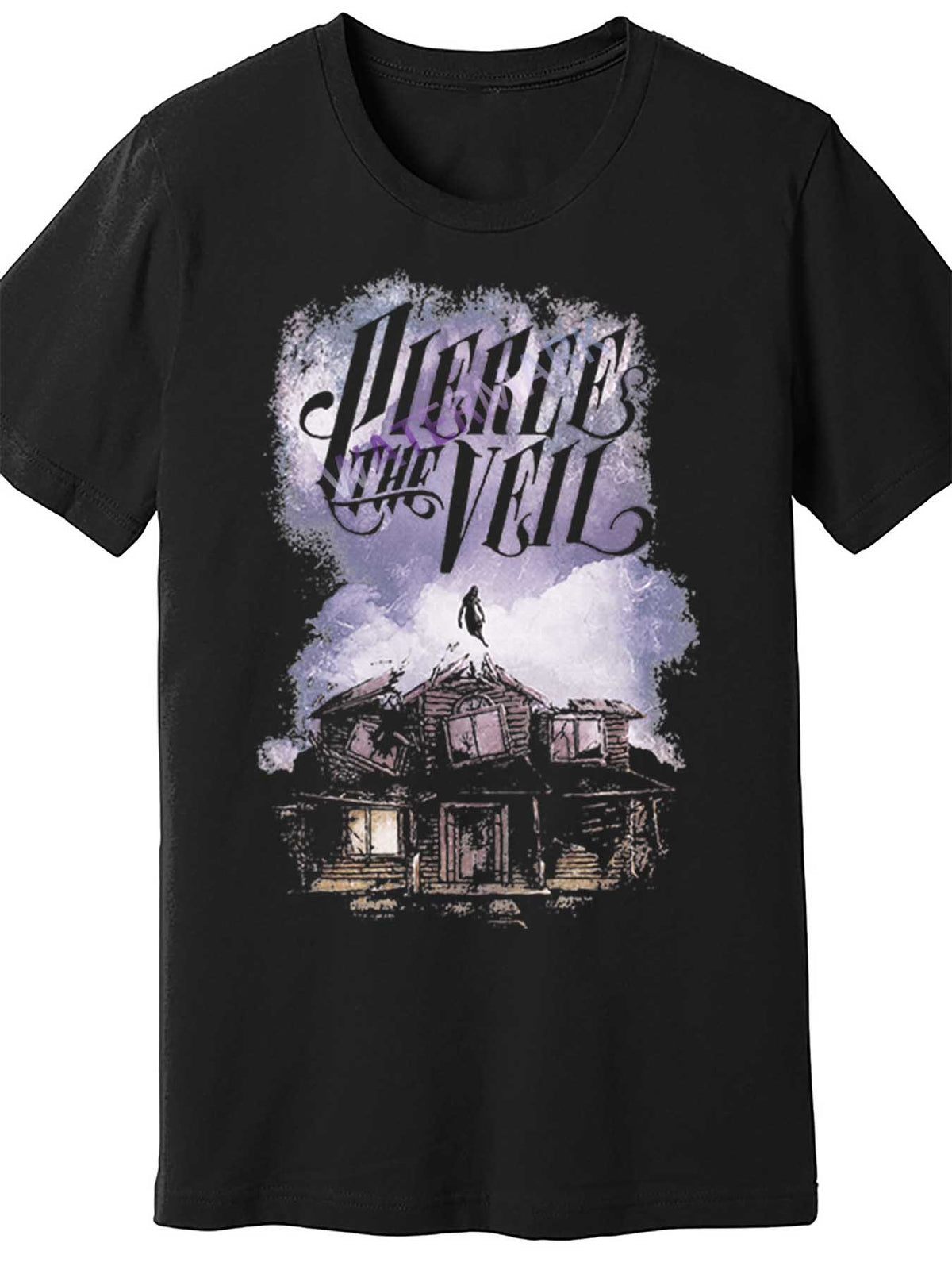 Men's Black Cotton Short Sleeve T-Shirt - "Collide with The Sky" Graphic Tee, Casual Crew Neck, All-Season Comfort, 180g/㎡, Machine Washable
