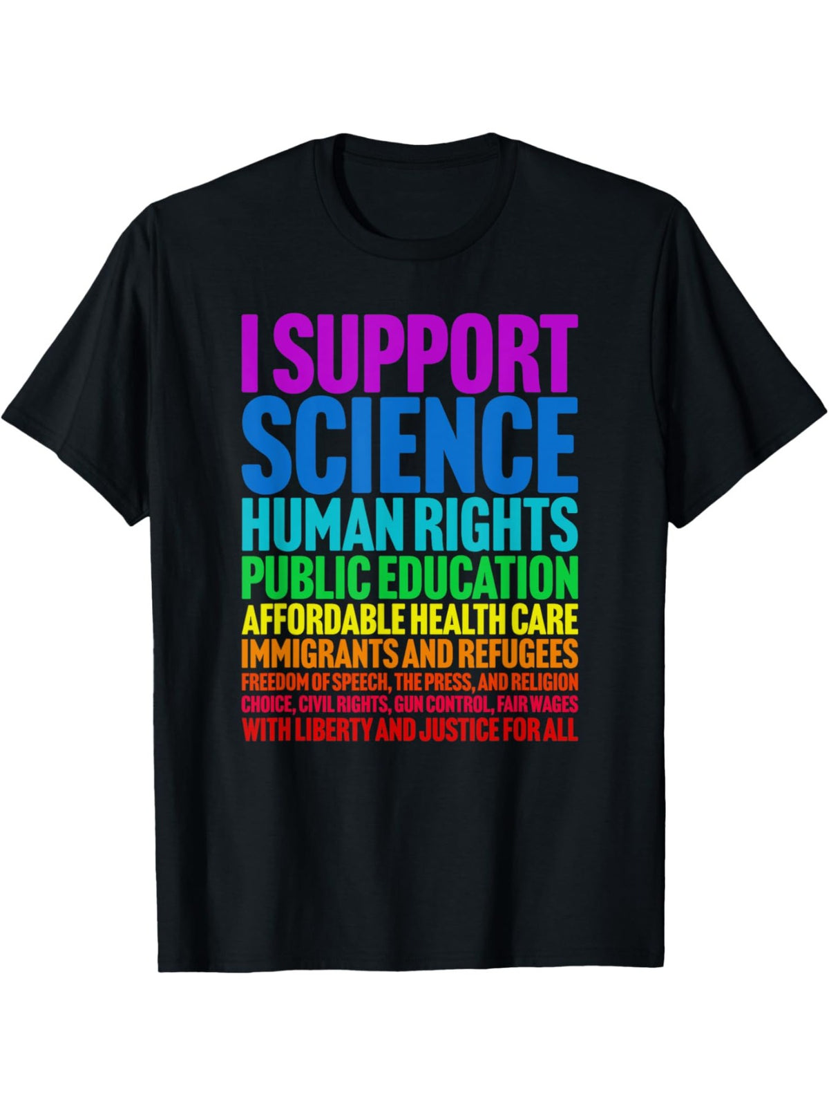 100% Cotton Geometric-Pattern Crew Neck T-Shirt - Progressive Liberal Democratic Causes - Regular Fit, Slight Stretch, Applique, for Casual, Running, Training, Hiking, Adult & Couple Top, Four Seasons
