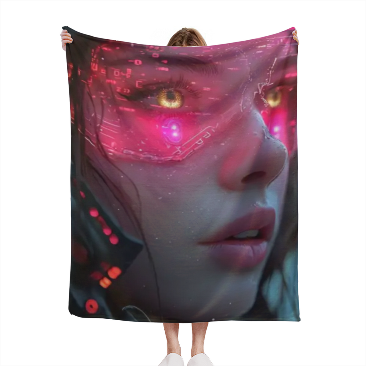 Cosmic Tapestry Pastel Multicolor Modern Art Decorative Flannel Blanket
