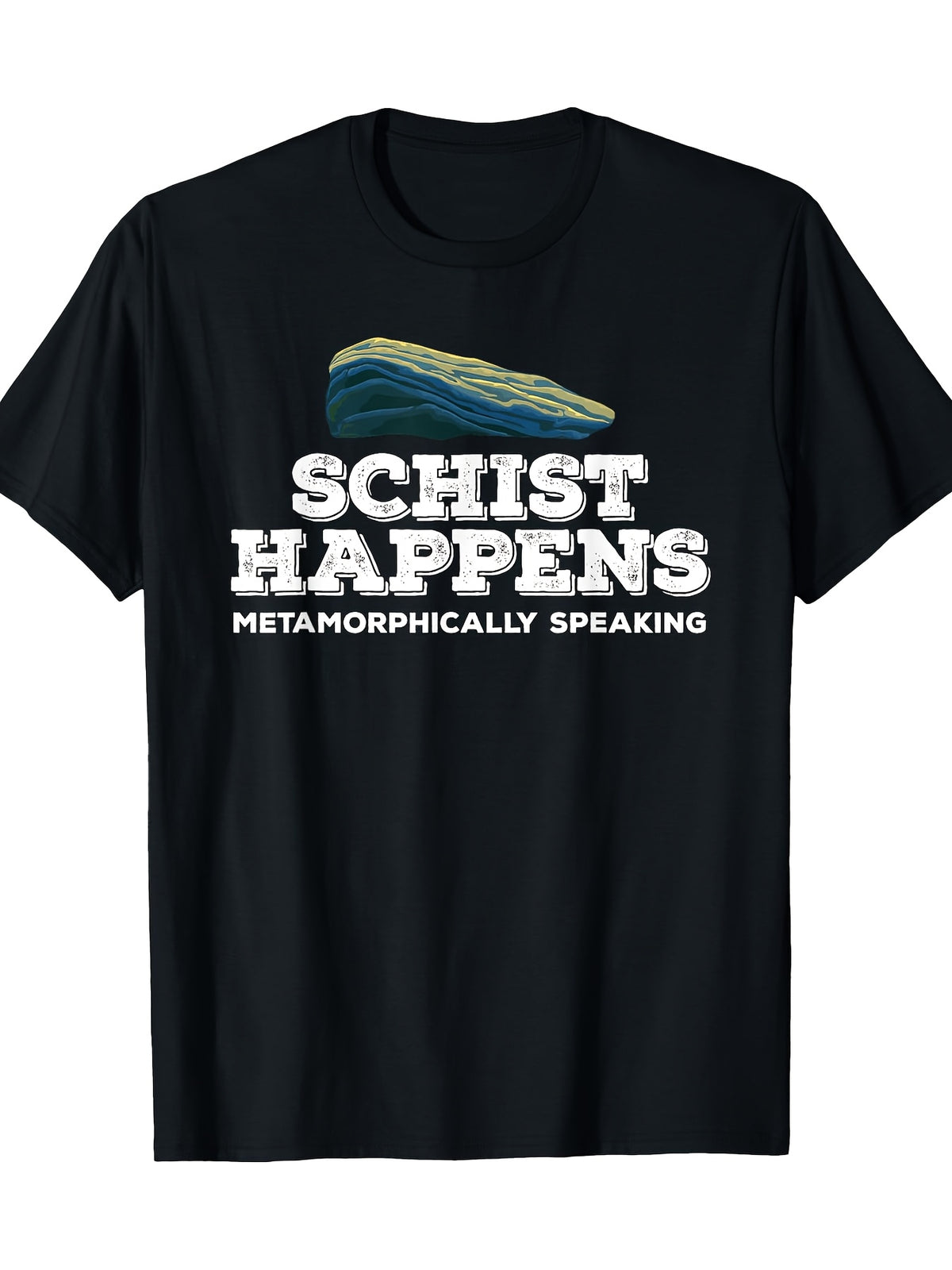 Geologist Theme T-shirt 100% 180g - Unisex - Black - Small - Short Sleeve - Crew Neck - Classic Fit, Polyester - Machine Wash