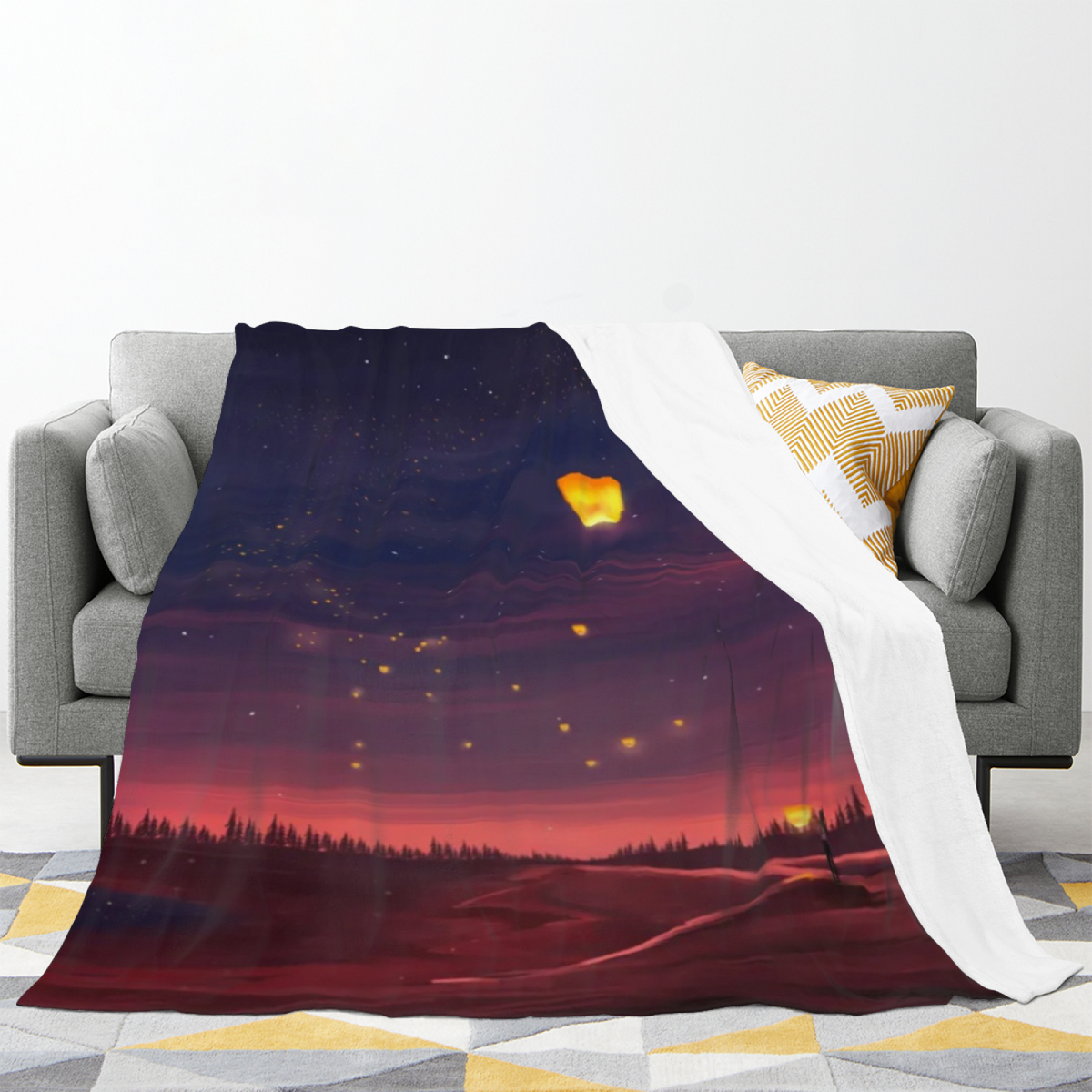 Soft Minimalist All-Season Flannel Blanket ¨C Harvest Jubilee Collection