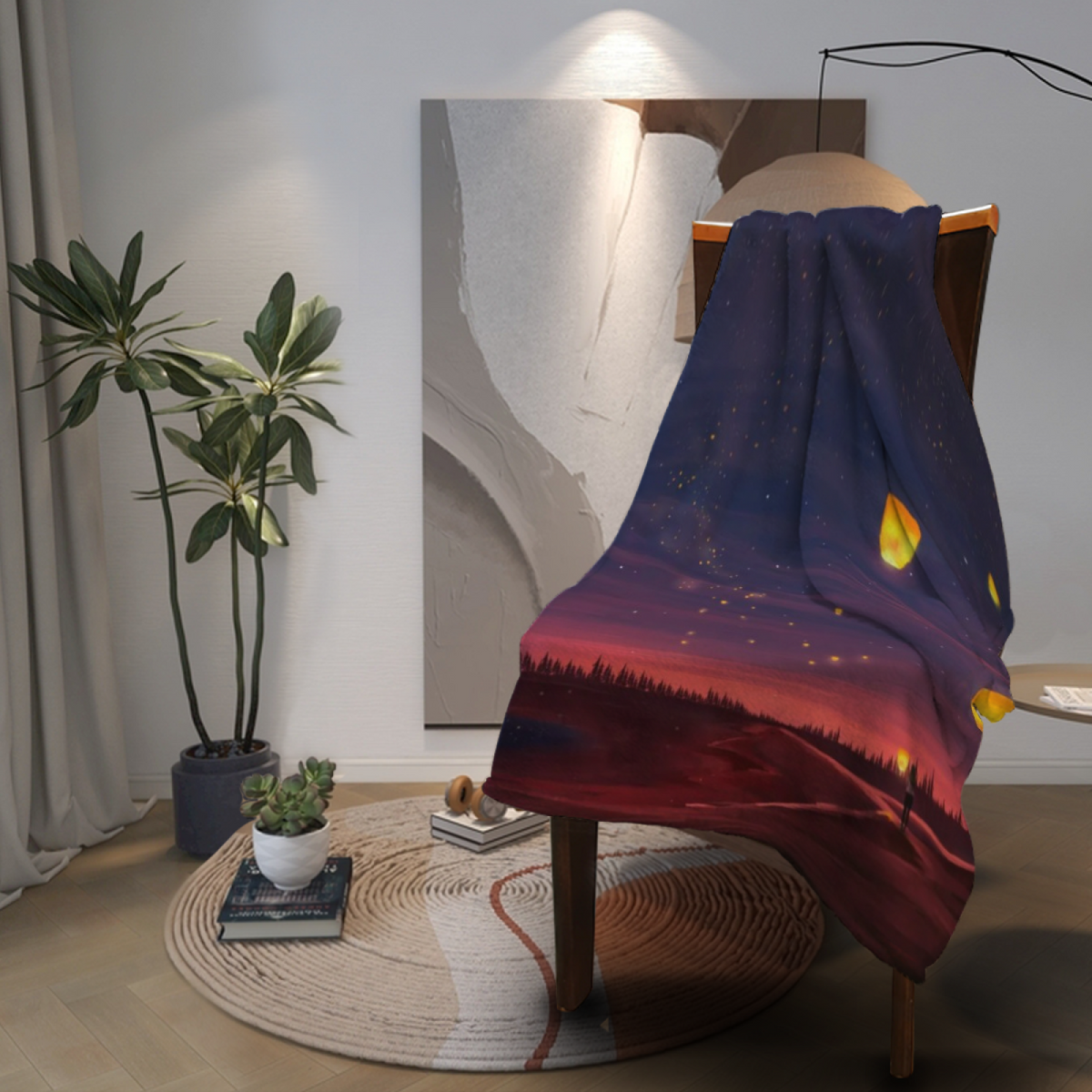 Soft Minimalist All-Season Flannel Blanket ¨C Harvest Jubilee Collection