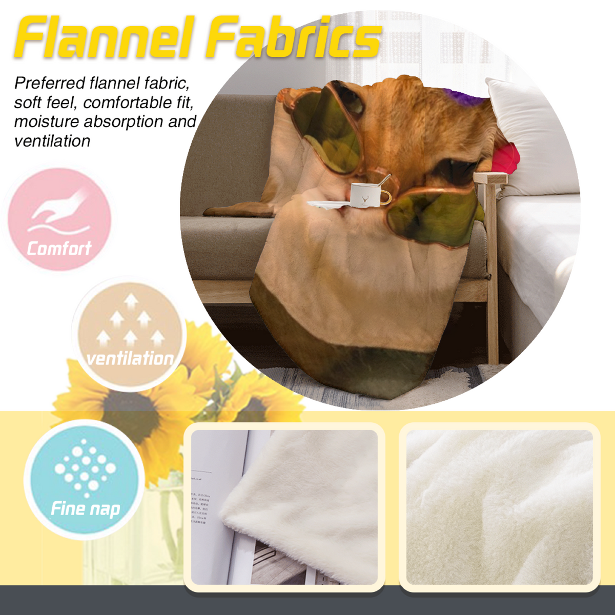 Serene Galaxy Rich Multicolor Art Flannel Throw Blanket