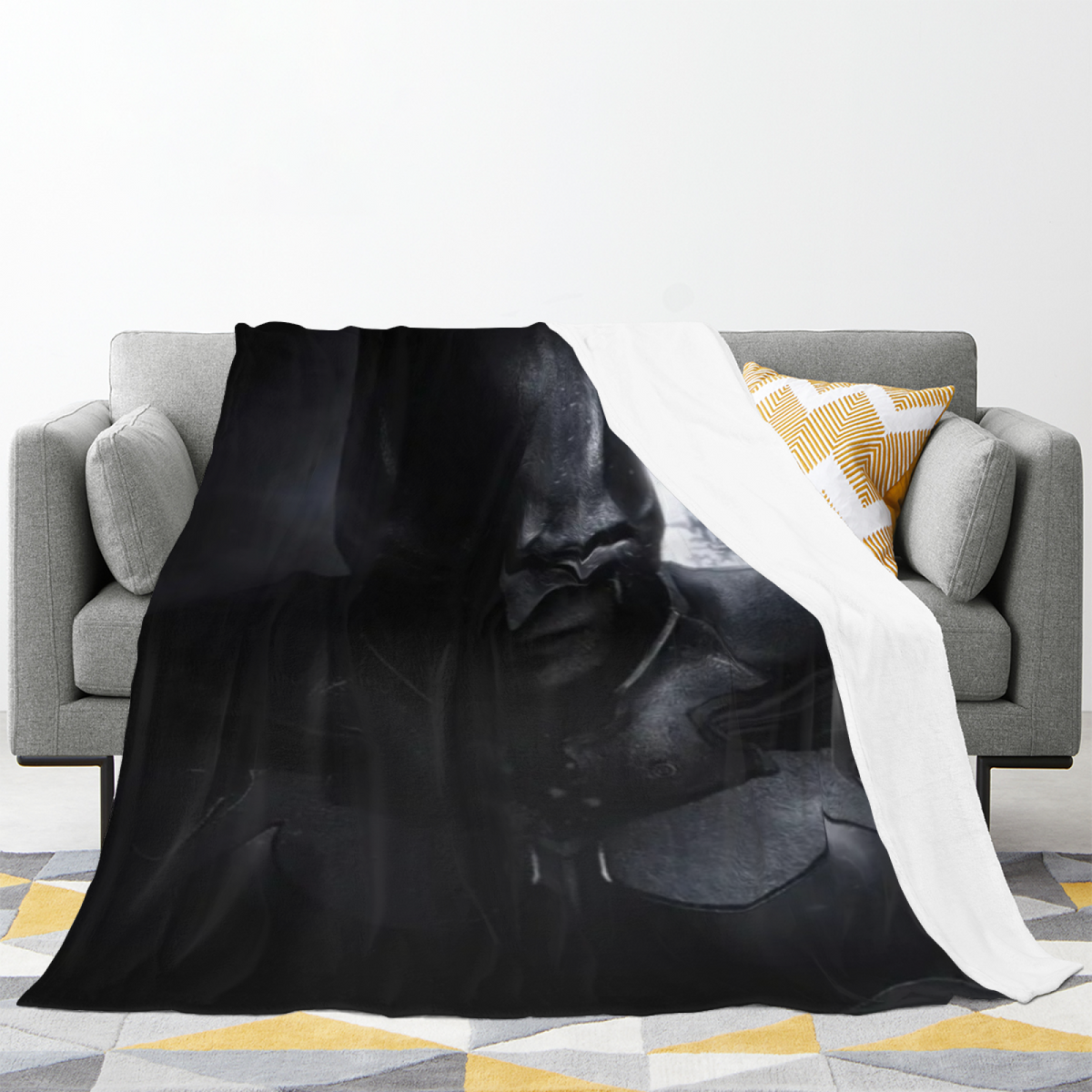 Earthy Neutral Cinnamon Mirage Lightweight Flannel Throw ¨C Contemporary Pattern