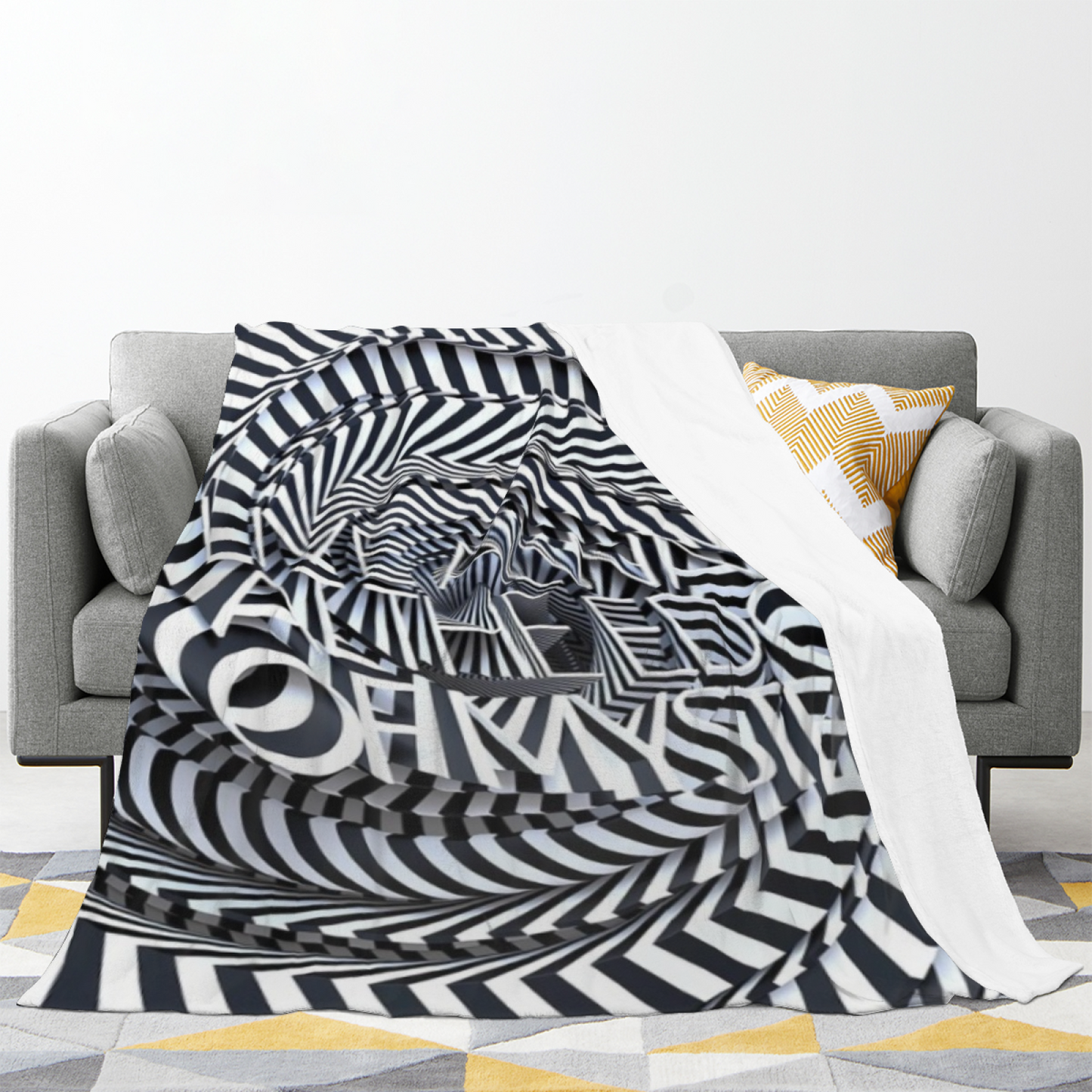 Colorful Graphic Pattern Throw Blanket ¨C Modern Decorative Cozy Blanket