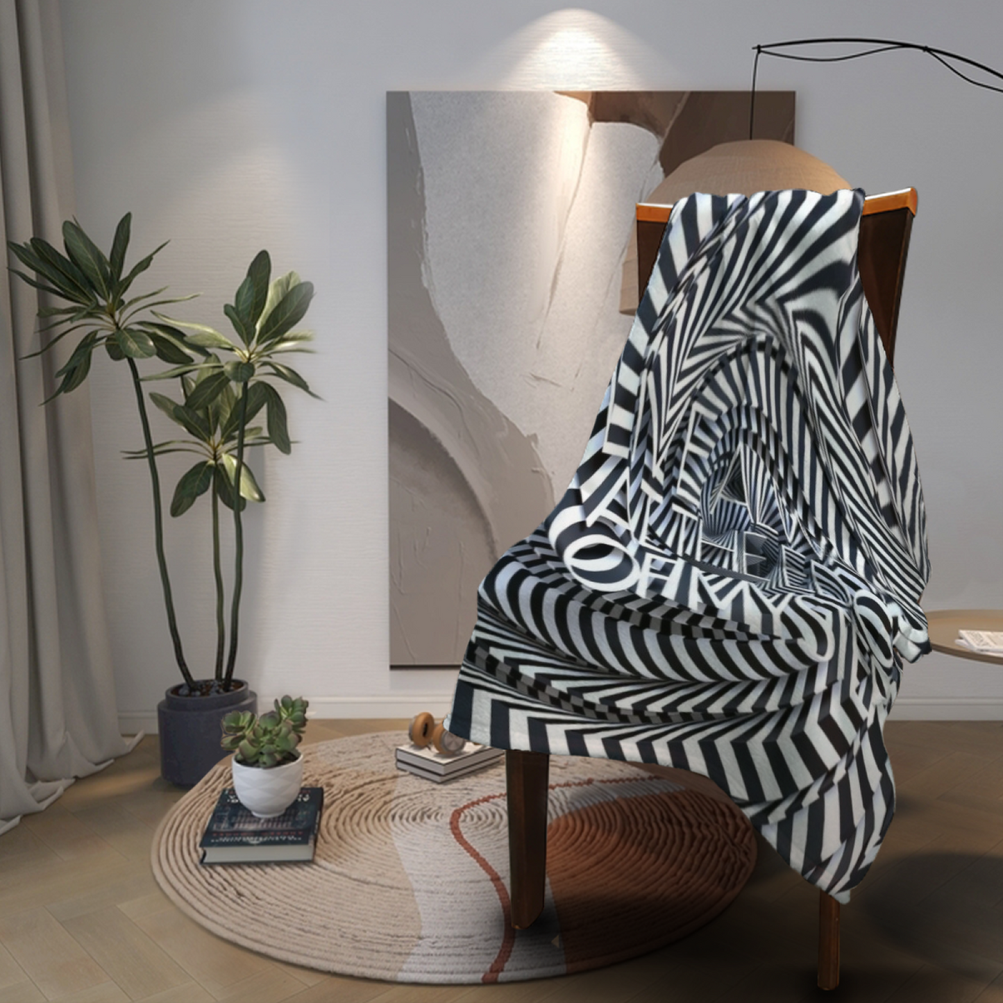 Colorful Graphic Pattern Throw Blanket ¨C Modern Decorative Cozy Blanket