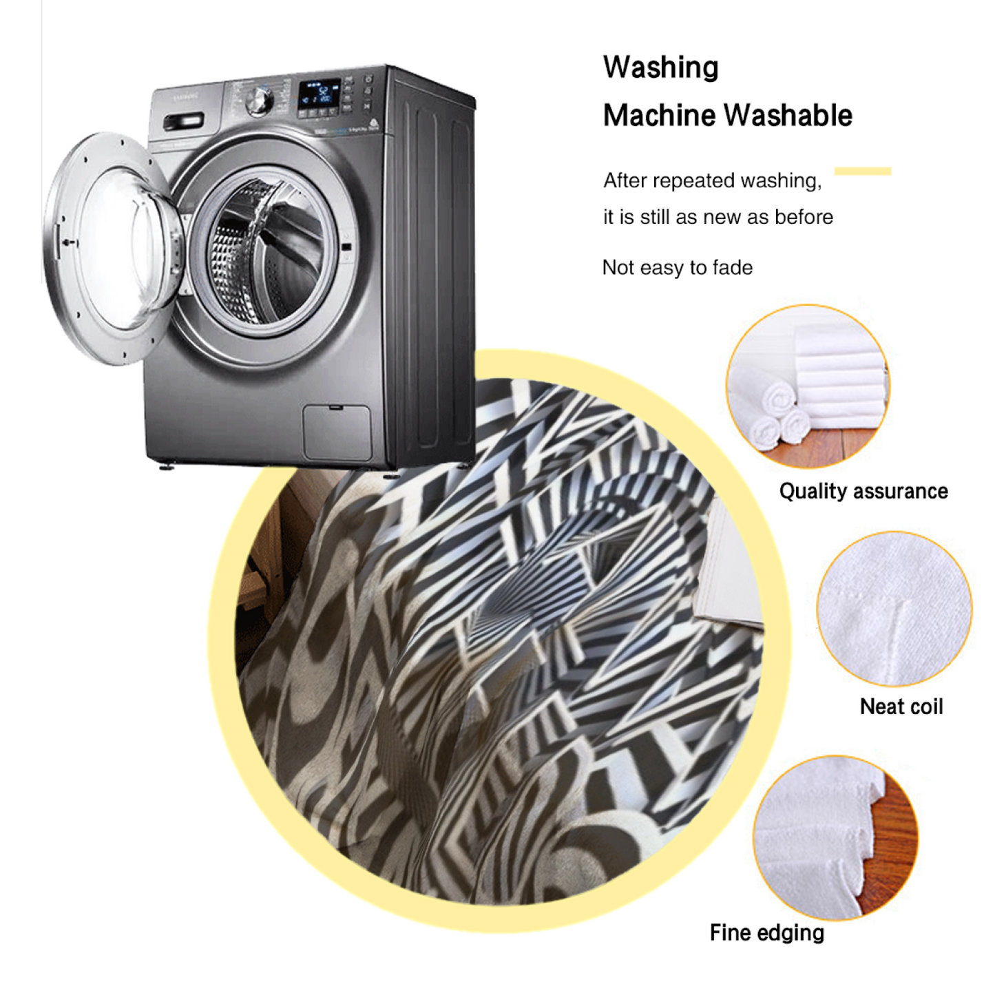 Colorful Graphic Pattern Throw Blanket ¨C Modern Decorative Cozy Blanket
