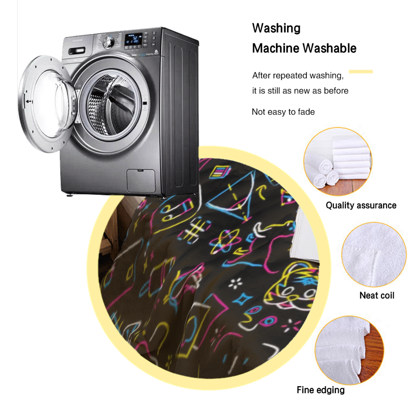 Modern Printed Throw Blanket ¨C Colorful Decorative Home Blanket