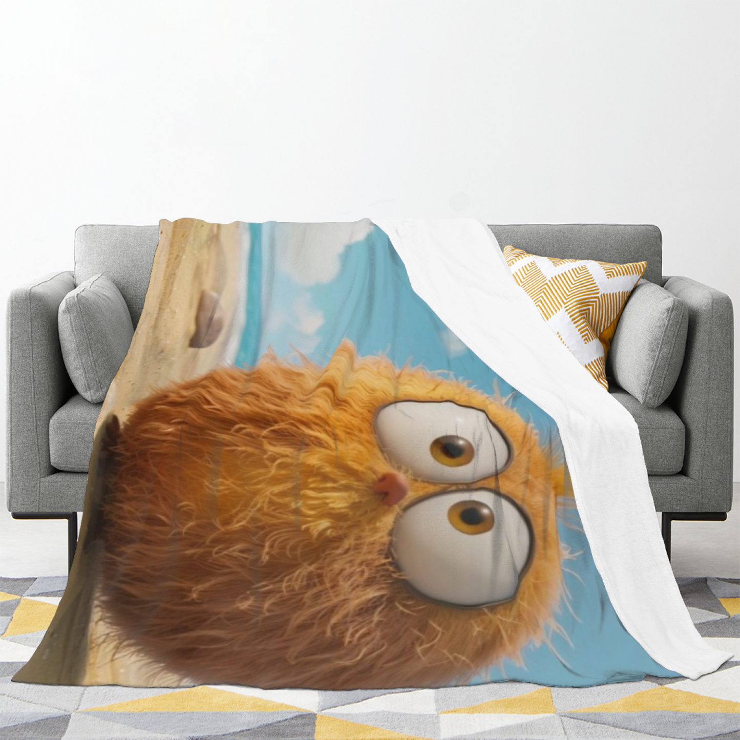 Contemporary Printed Throw Blanket ¨C Stylish Decorative Cozy Home Blanket