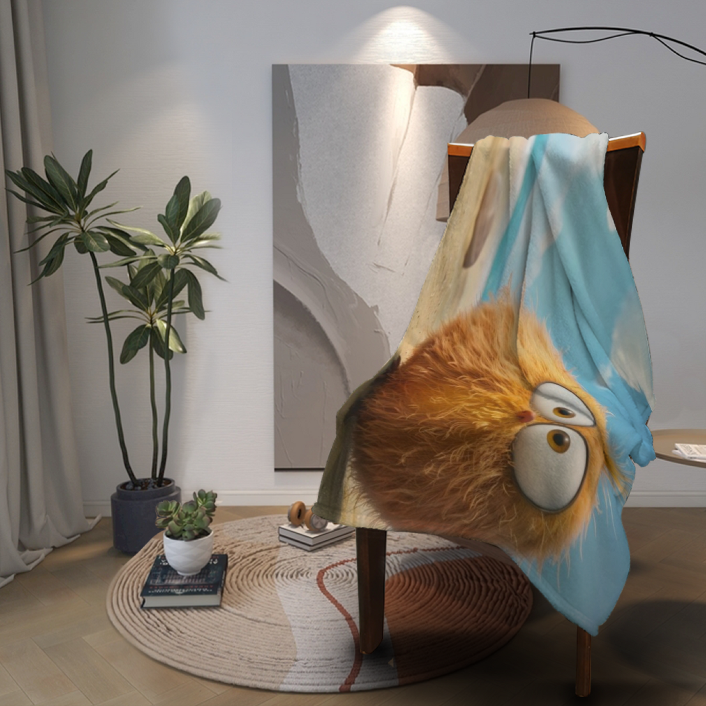 Contemporary Printed Throw Blanket ¨C Stylish Decorative Cozy Home Blanket