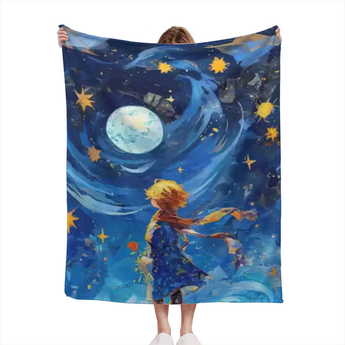 Pastel Multicolor Whimsical Decor Plush Flannel Throw ¨C Burnished Prism Edition