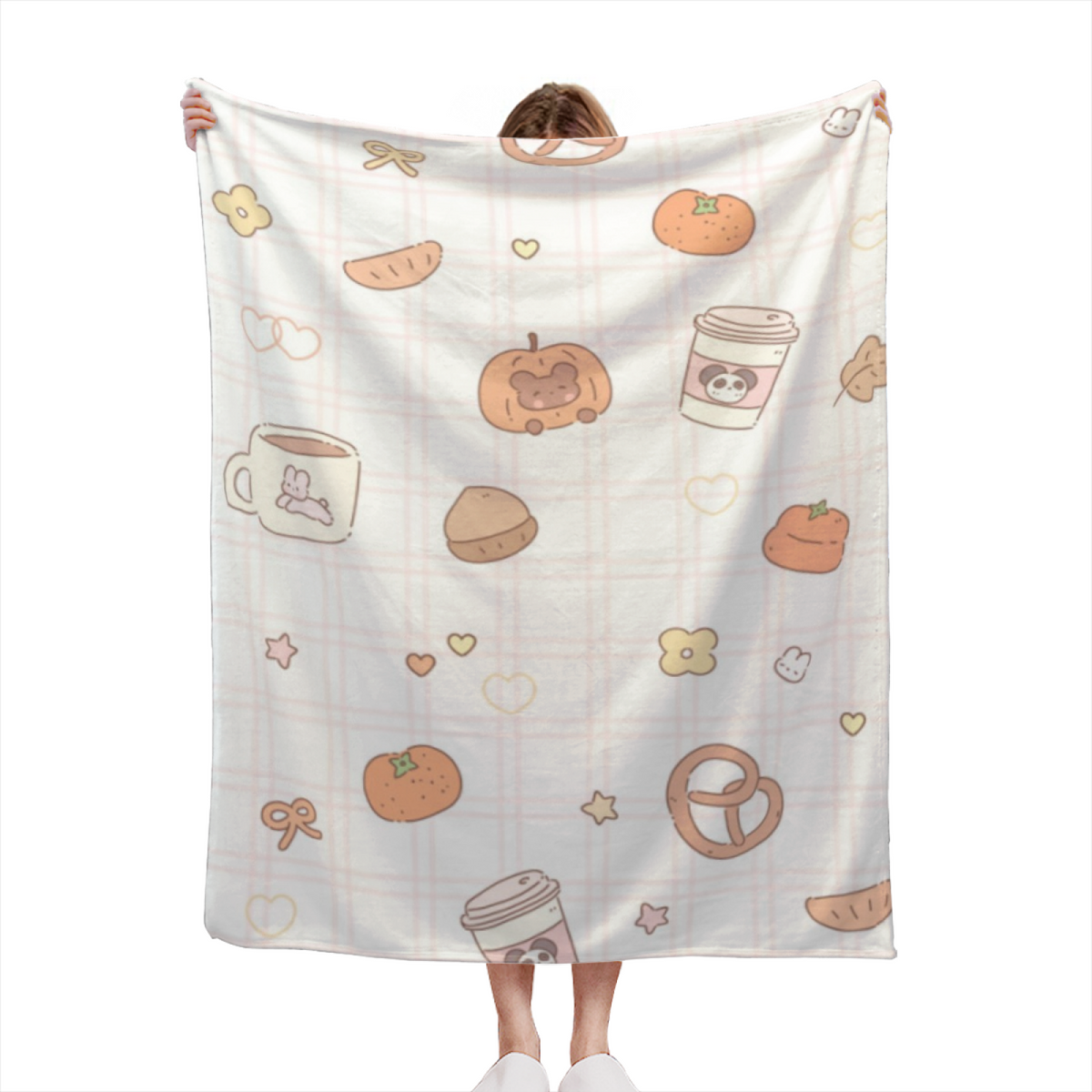 Decorative Flannel Blanket with Lagoon Harbor Cozy Cottage Artwork