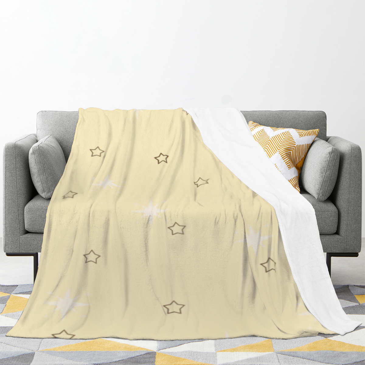 Soft Minimalist All-Season Flannel Blanket ¨C Marigold Cove Collection