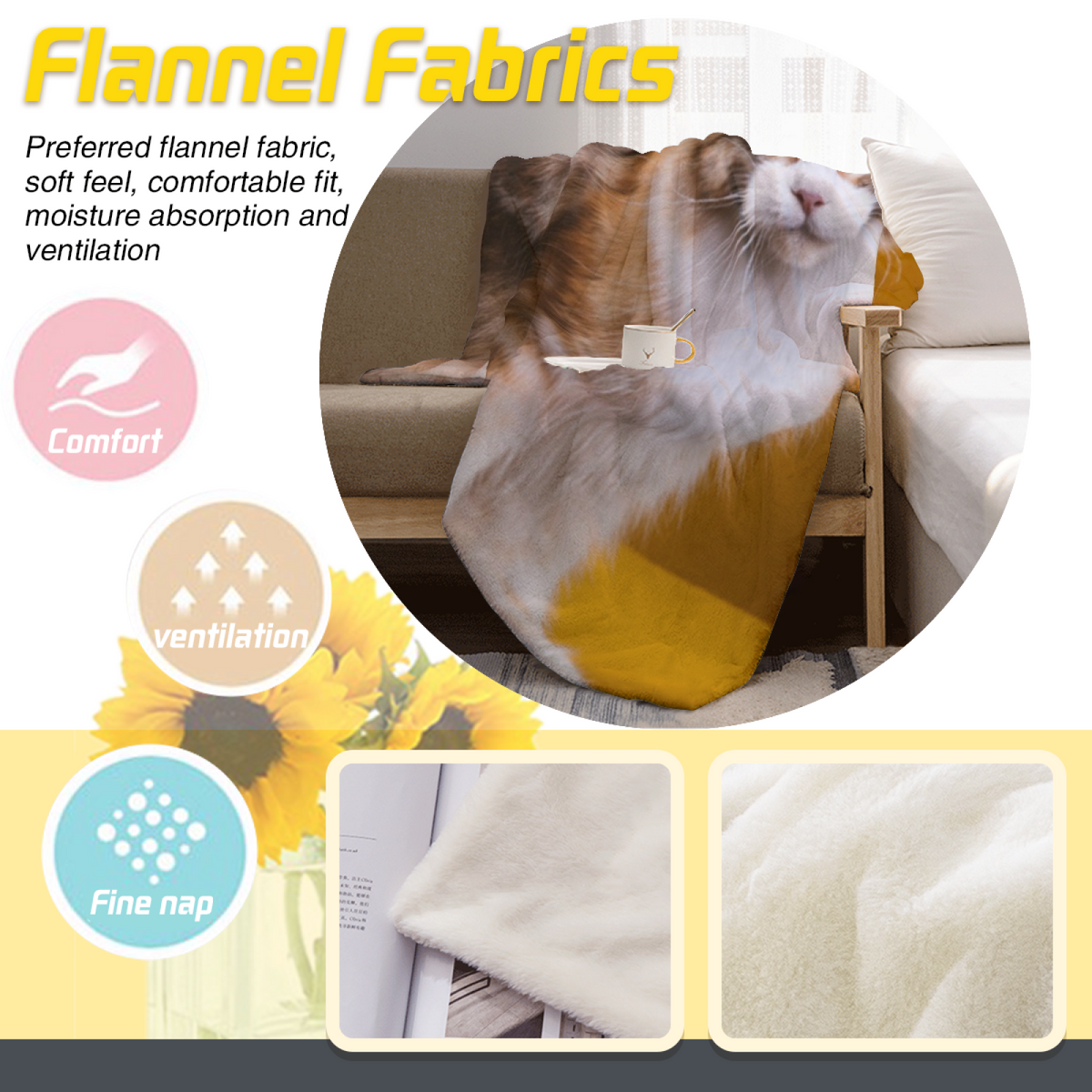 Burnished Lagoon Home Accent Soft Flannel Blanket ¨C Rich Multicolor