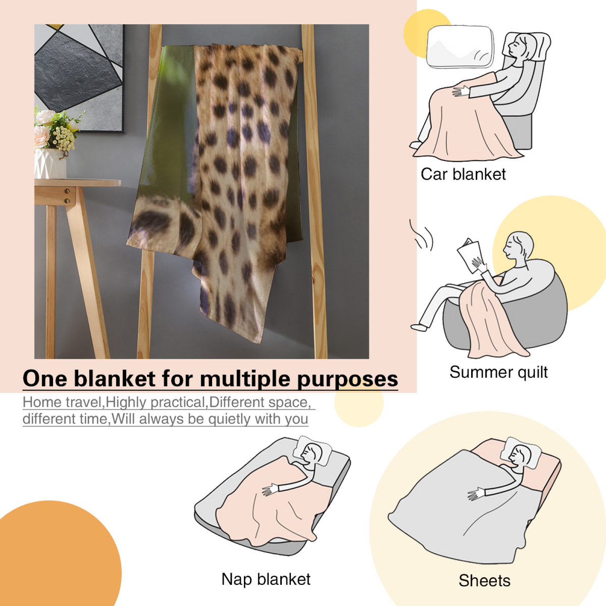 Flannel Throw Blanket with Burnished Daydream Cozy Cottage Artwork